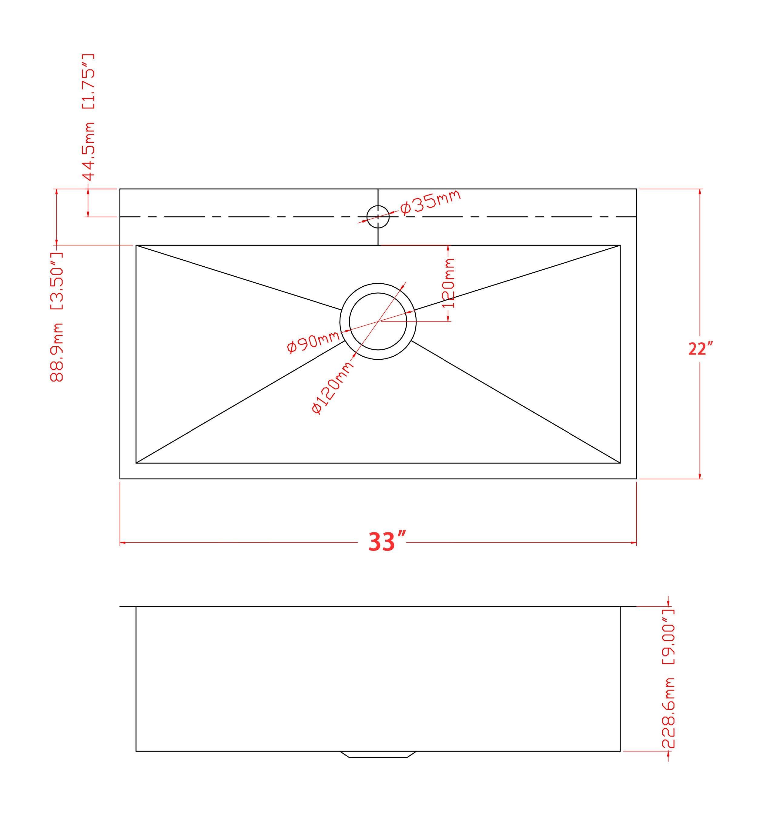 Drop-In 33-in x 22-in Gunmetal Black Stainless Steel Single Bowl 1-Hole Kitchen Sink All-in-one Kit