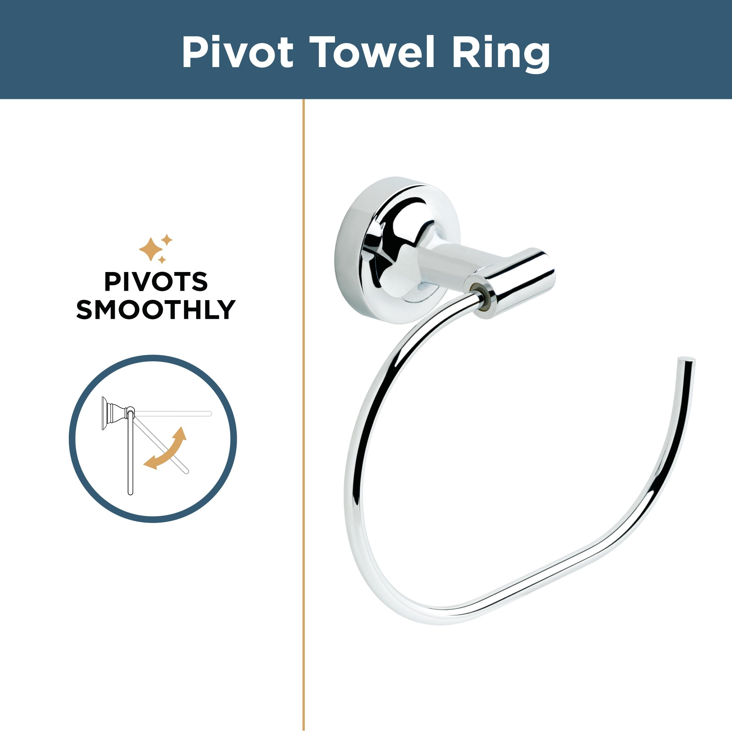 Voisin Brushed Nickel Wall Mounted Towel Ring