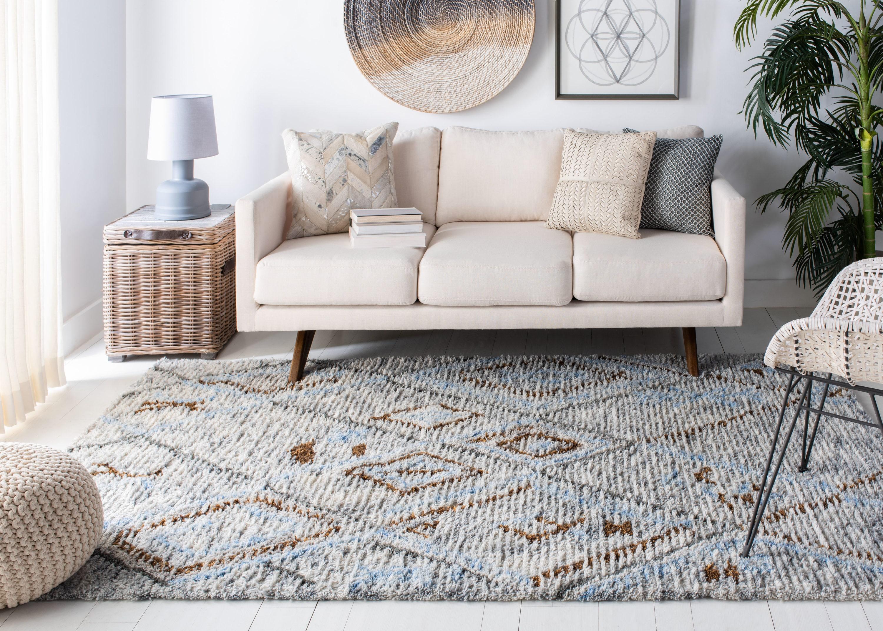 Powell Shag Hand Tufted Wool Southwestern Rug