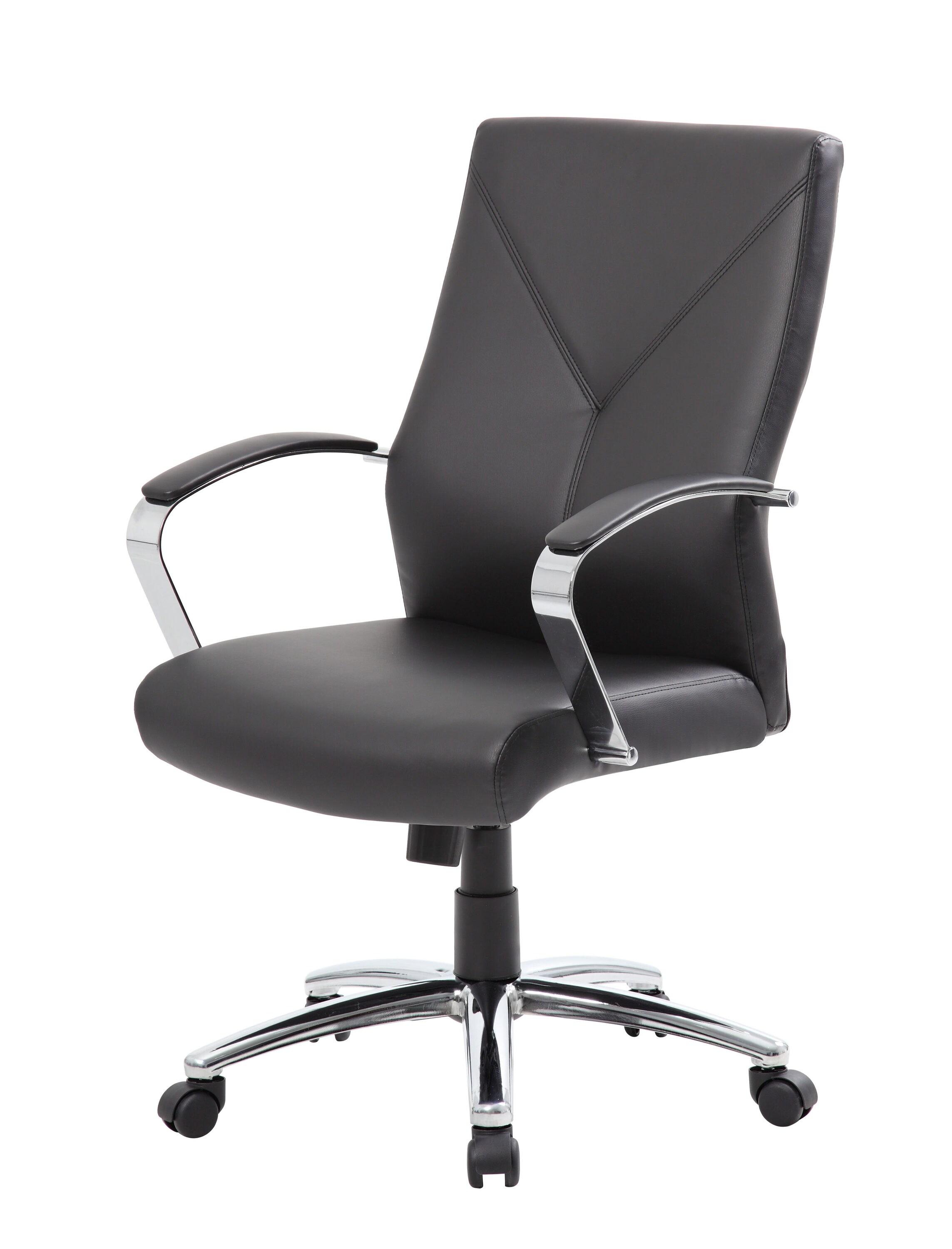 Boss Office Products Leather Conference Chair