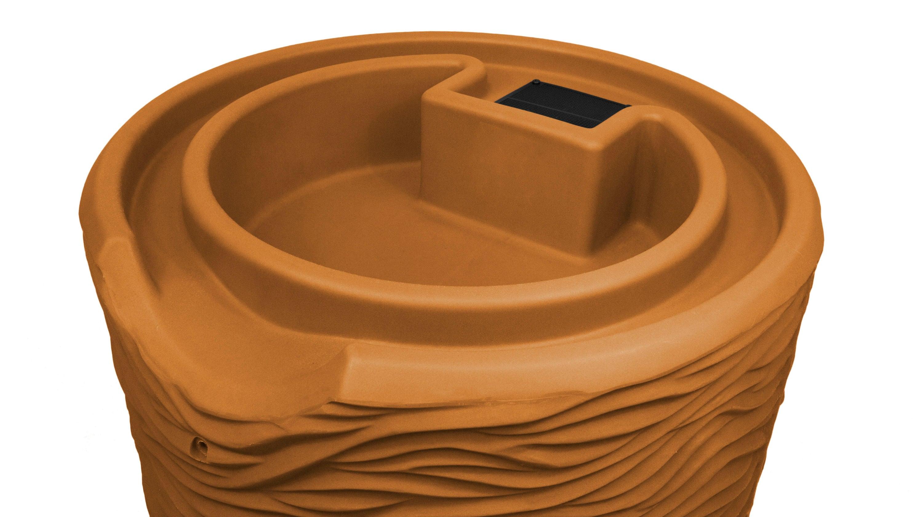 Loon Peak® Loon Peak® 65 Gallons Plastic Drainable Planter Rain Barrel