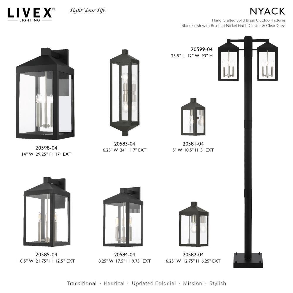 Livex Lighting Nyack 1 - Light Pendant in  Black
