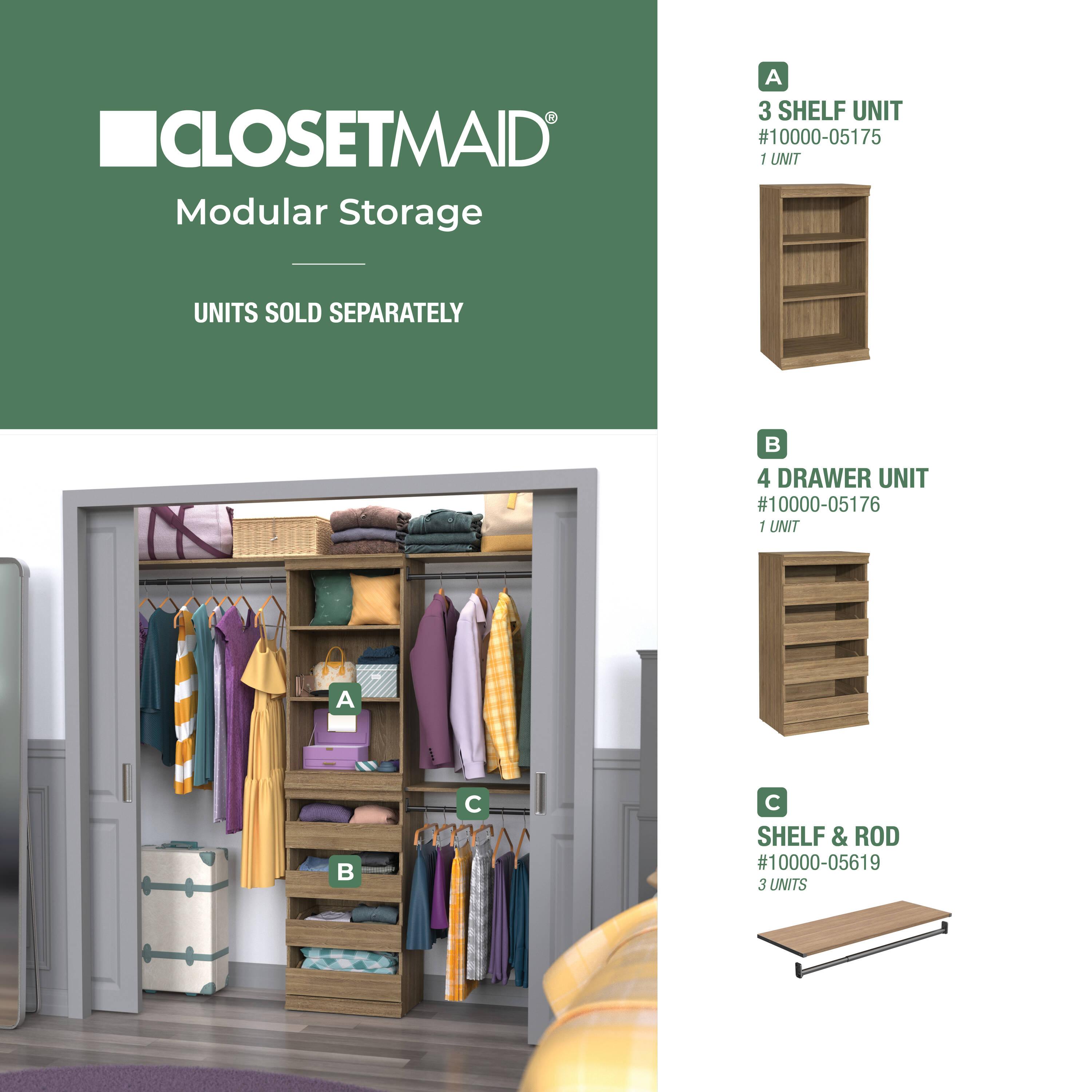 Modular Storage 21.38" W Drawer Unit with 4 Drawers