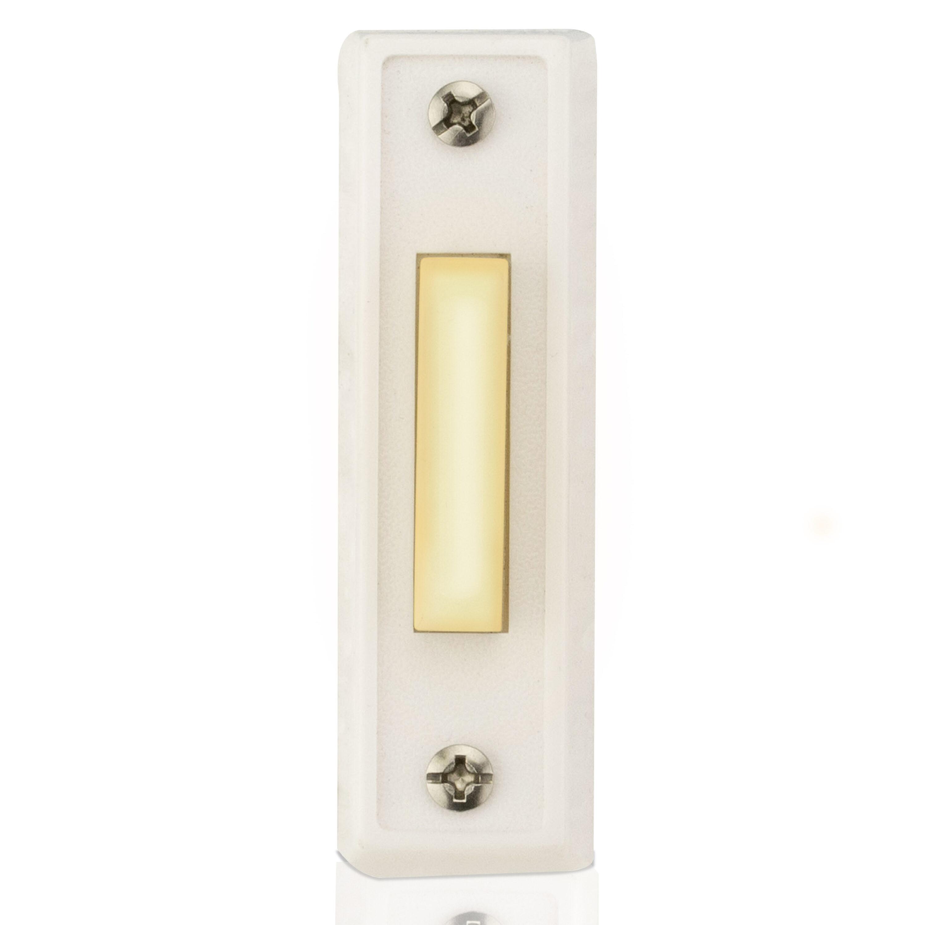 Newhouse Hardware White Doorbell replacement button