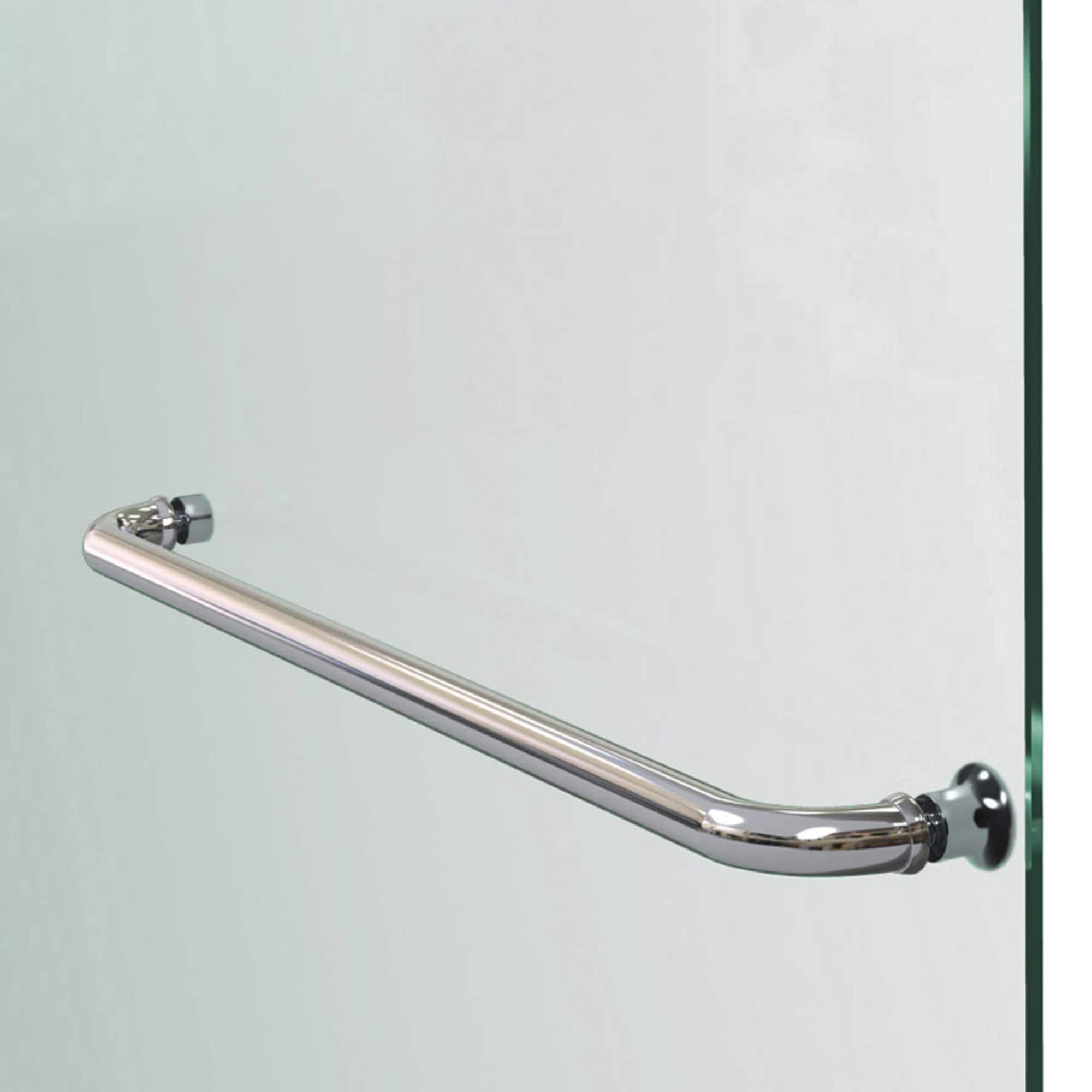 Aqua Ultra 57 "W x 58" H Semi-Frameless Tub Door with Return Panel