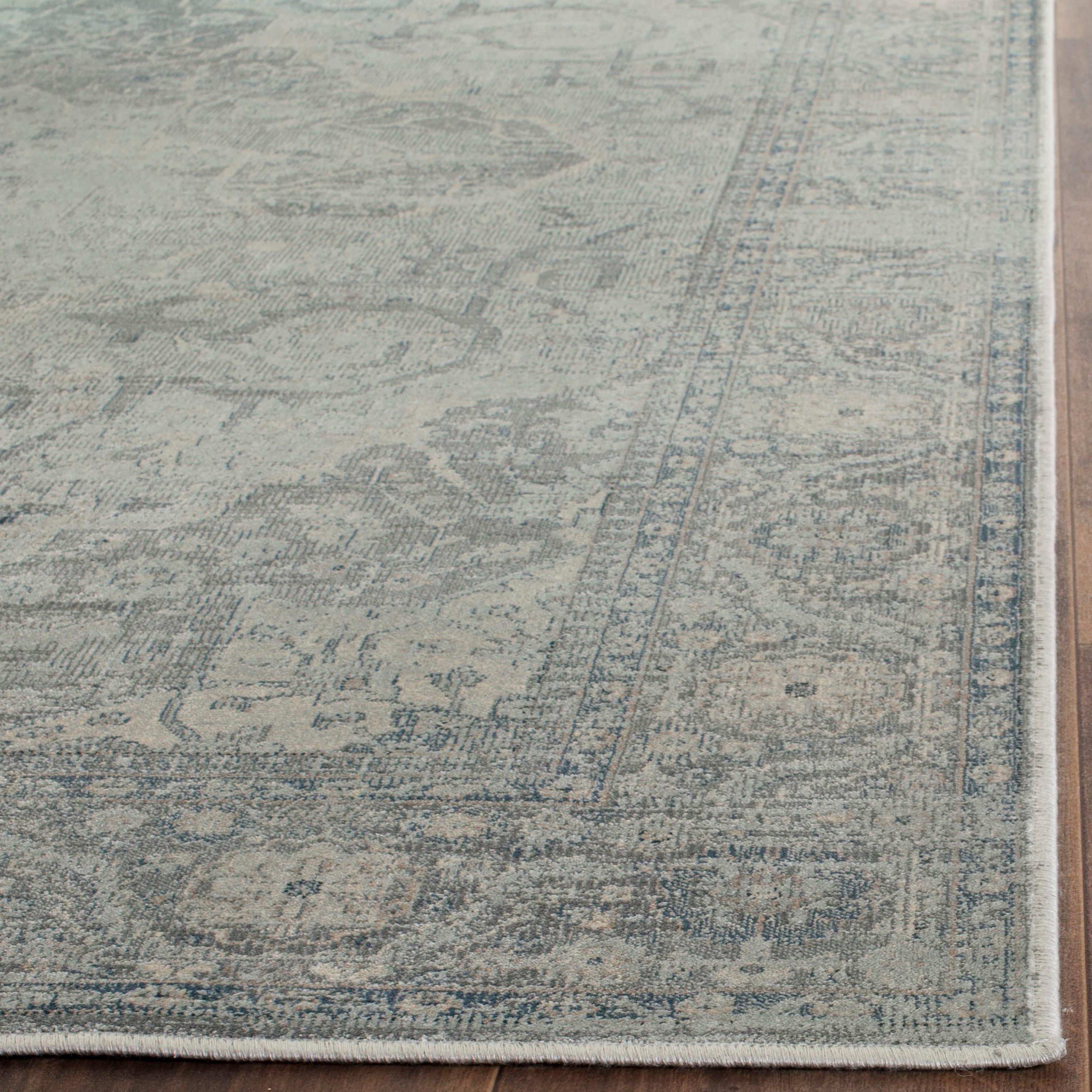 Vintage VTG159 Power Loomed Indoor Skid-Resistant Area Rug - Silver - 8'x10' - Safavieh