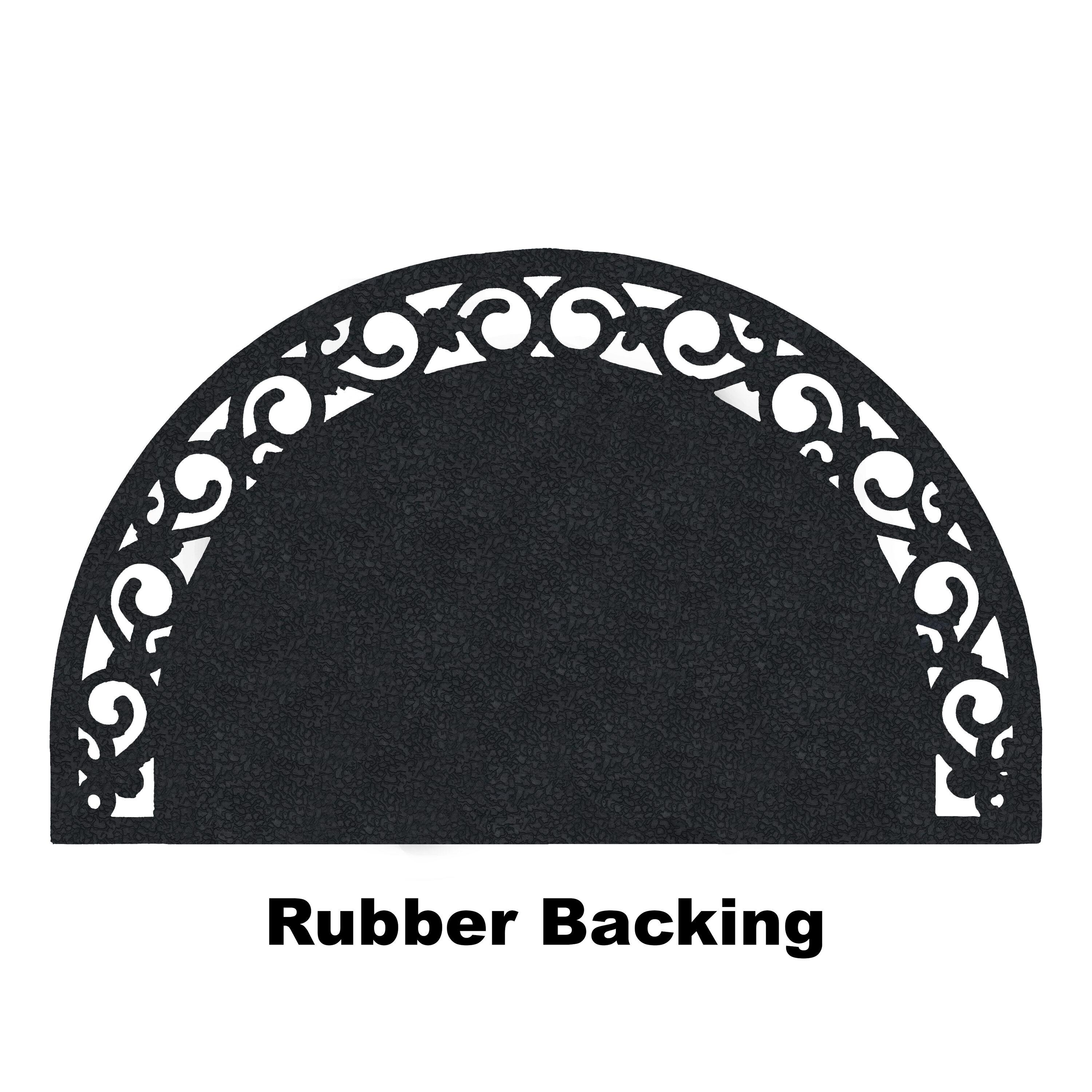 Calloway Mills Ornate Scroll Monogram Outdoor Doormat 18" x 30" (Letter R)