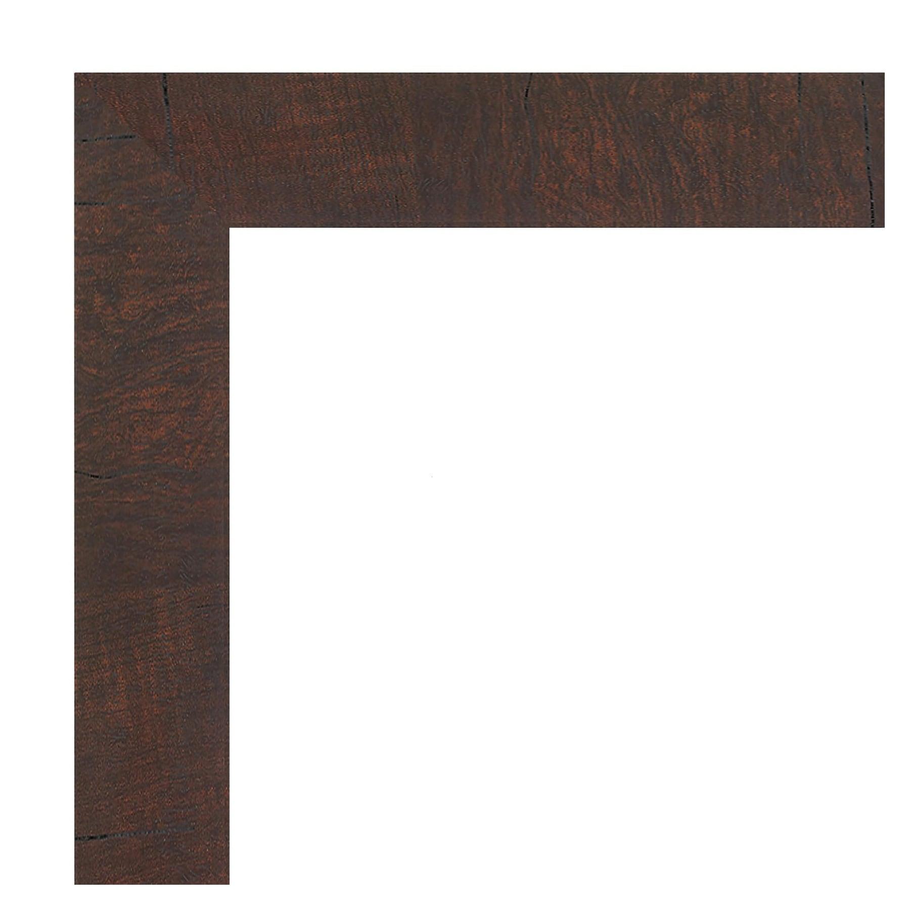 Wildwood Brown Distressed Walnut Rectangular Wall Mirror