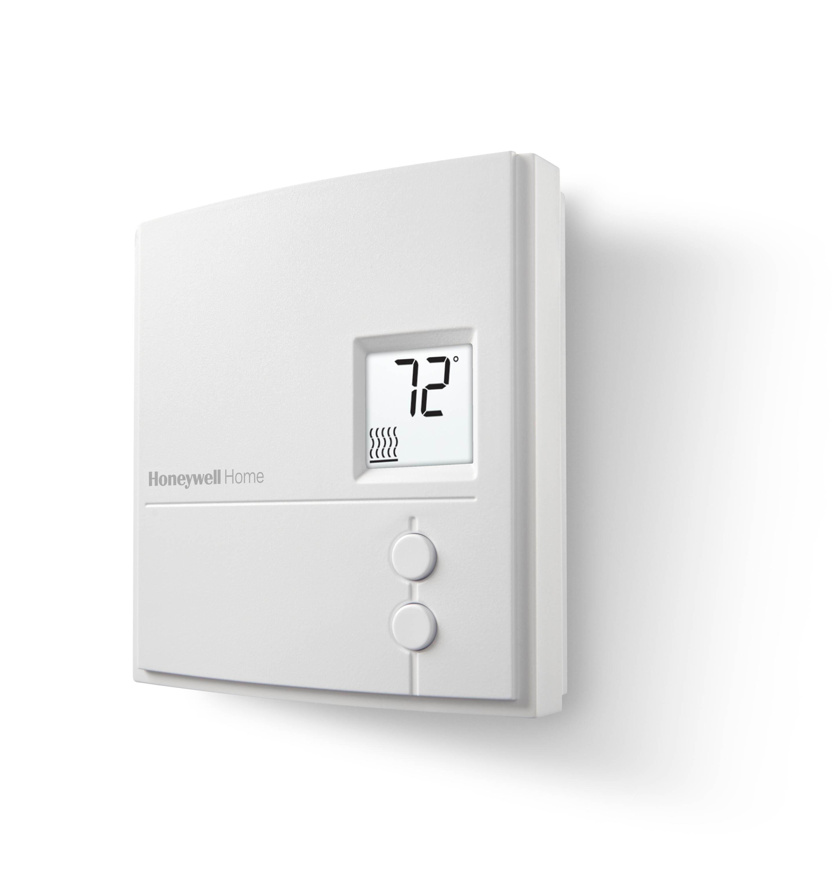 Honeywell White Square Non-Programmable Thermostat for Heating and Cooling