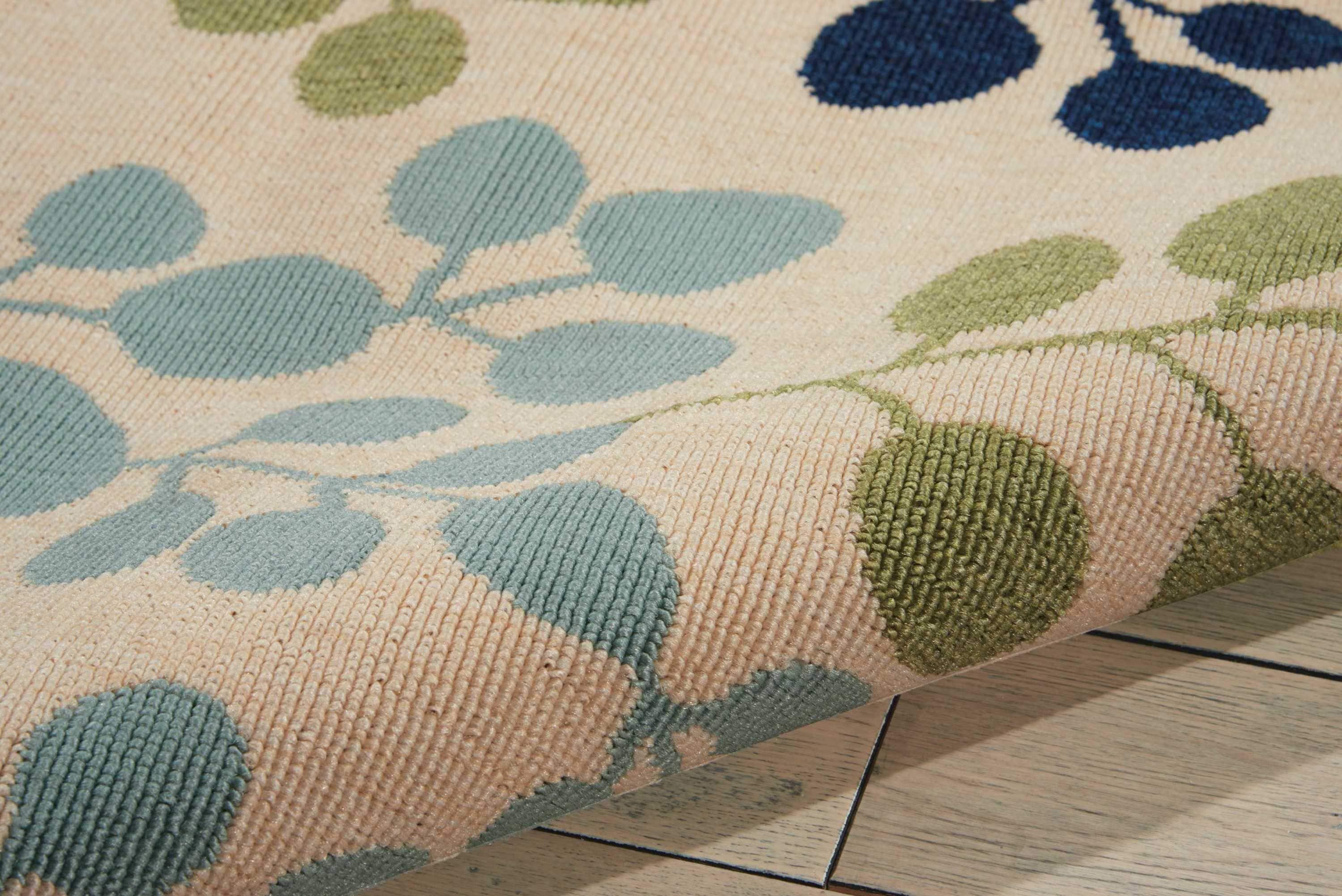 Nourison Caribbean Ivory Indoor/Outdoor Area Rug CRB01 2'6" x 4'
