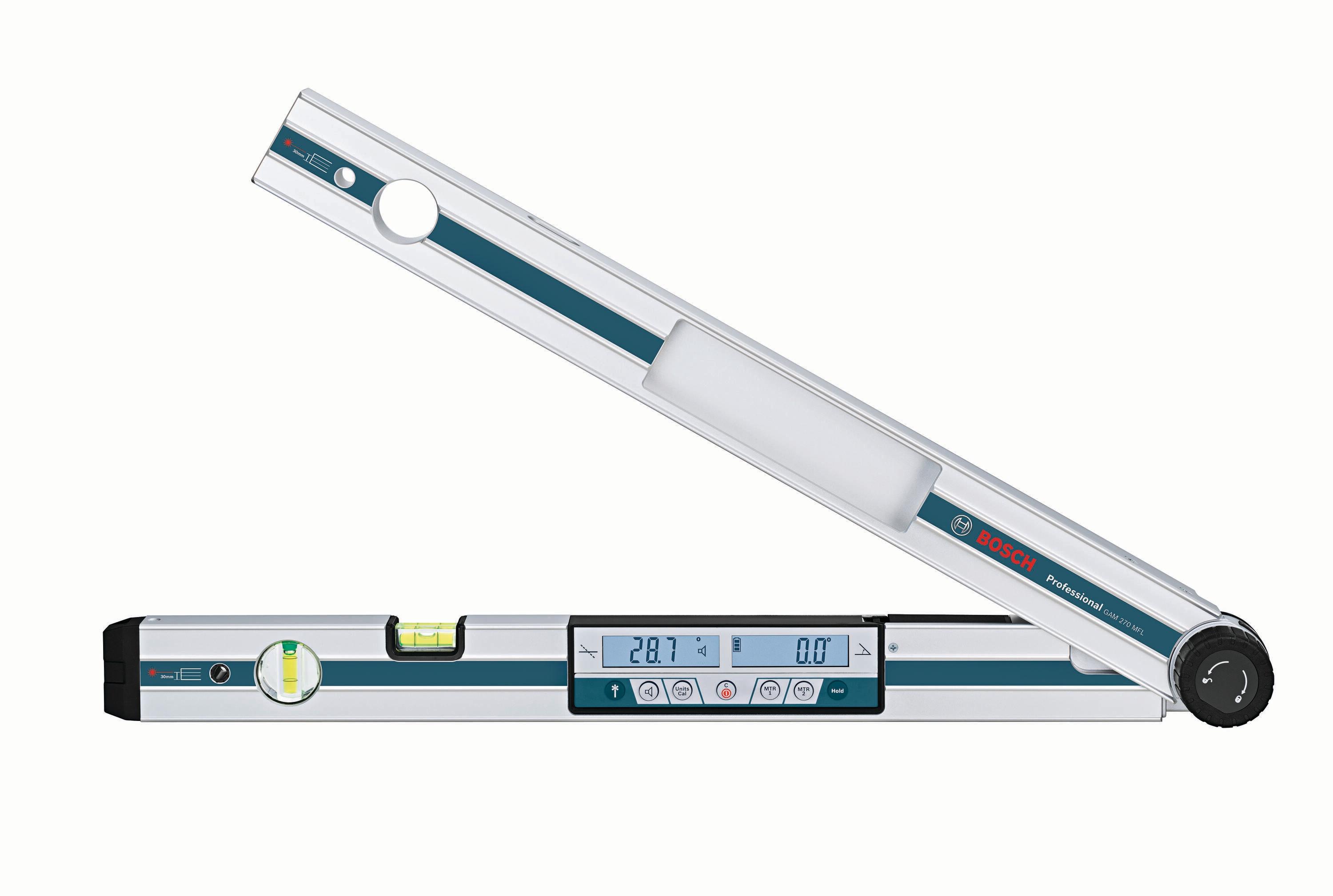 Miter Finder Digital Angle Finder Features Inclinometer, Miter Cut Calculator, Protractor, Digital Level with Case