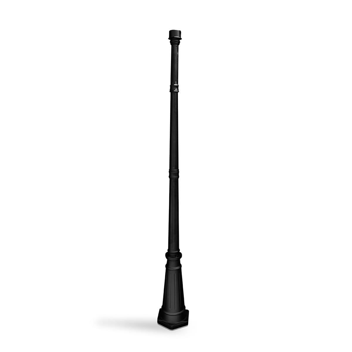 Gama Sonic 6.5-Foot Black Decorative Post with 3-Inch Fitter