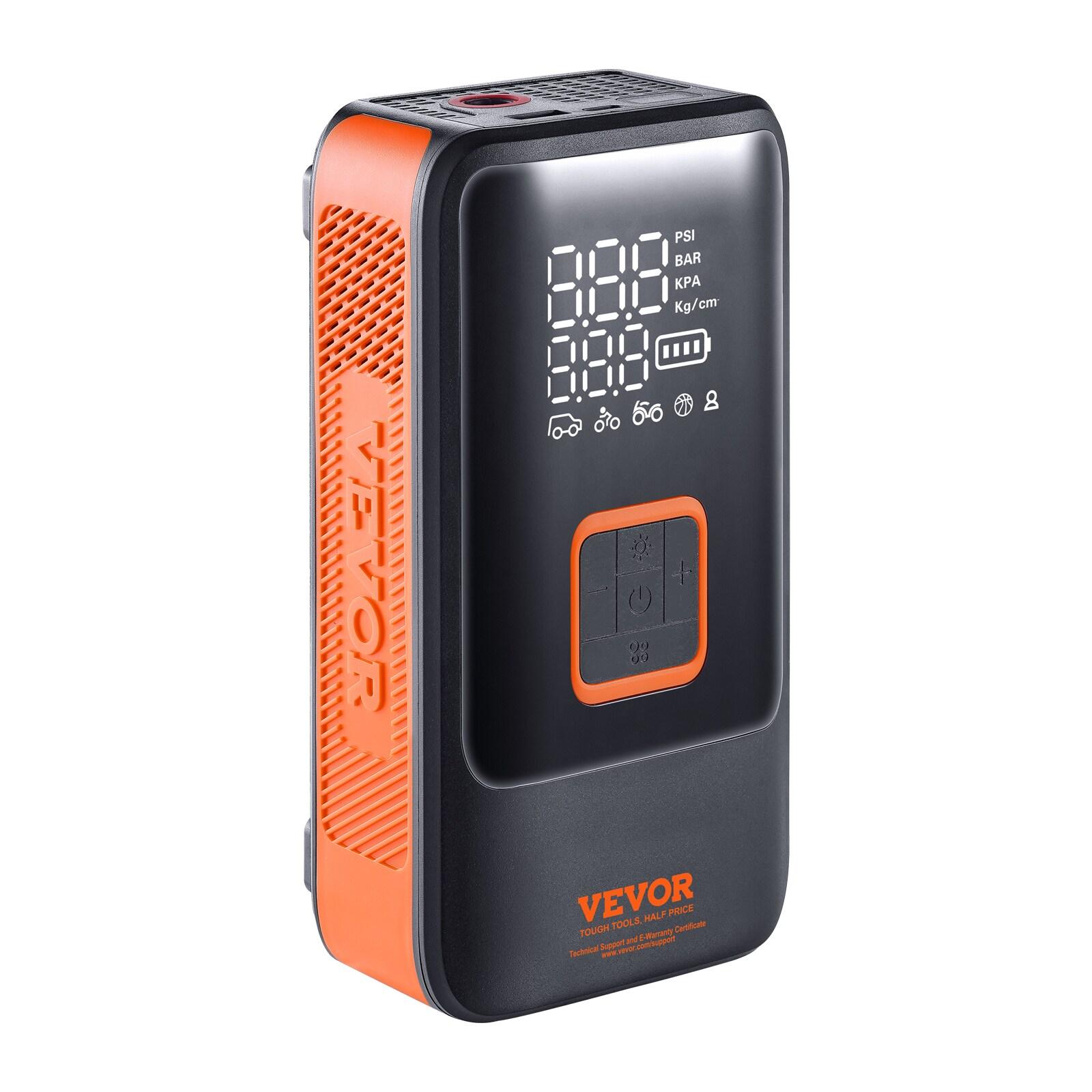 Tire Inflator Air Compressor Dual-Cylinder 12000mAh Rechargeable Pump with LCD Pressure Gauge for Car Motorcycle Bike