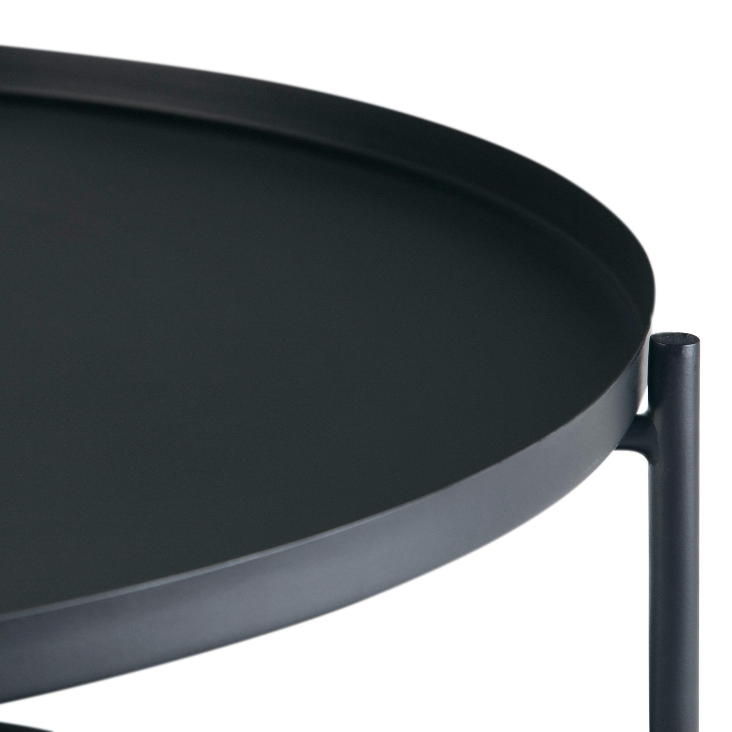 Simpli Home Monet Industrial 32 " Metal Metal Coffee Table in Black