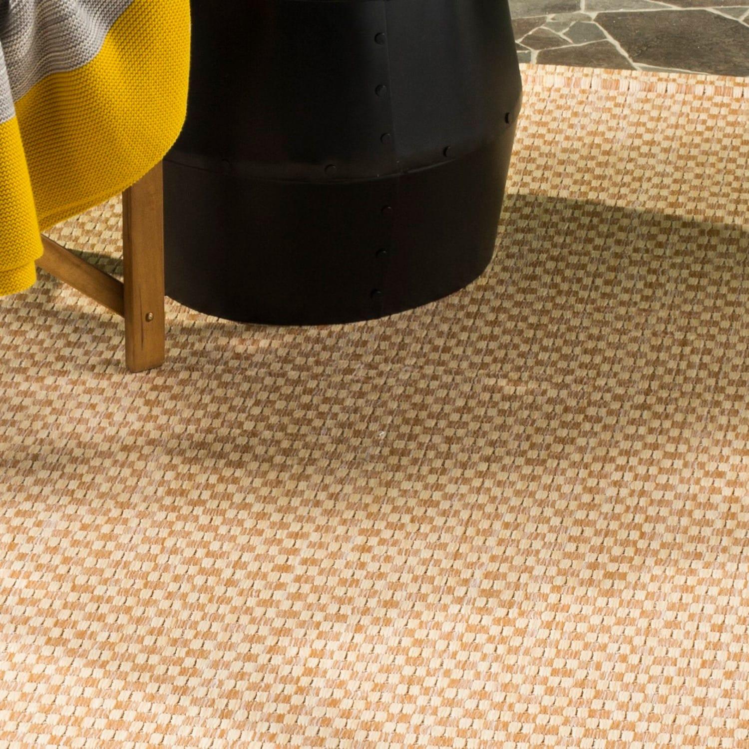 Courtyard CY8653 Power Loomed Indoor and Outdoor Area Rug - Natural/Cream - 9'x9' - Safavieh