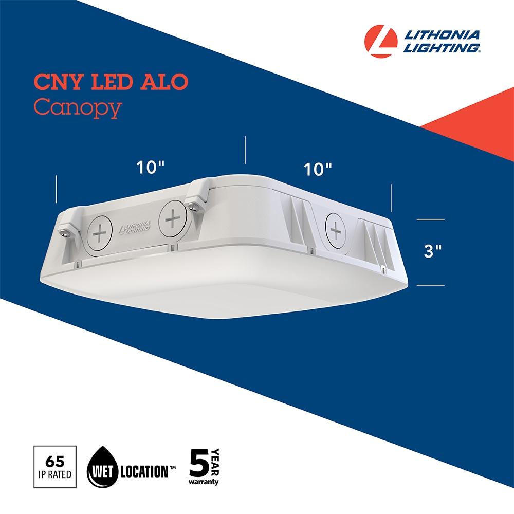 Lithonia Lighting Lithonia Lighting Outdoor CNY LED Canopy Light Photocell On/Off/10% Motion White