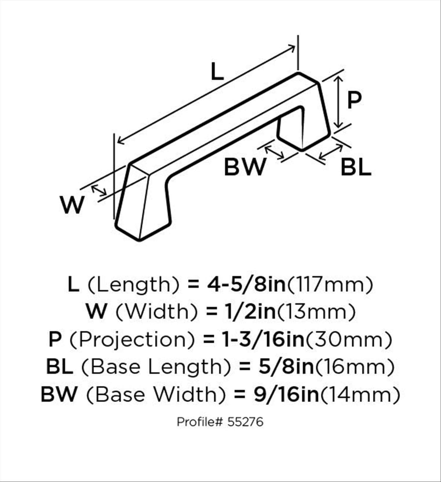 Blackrock 3 3/4" Center to Center Bar Pull