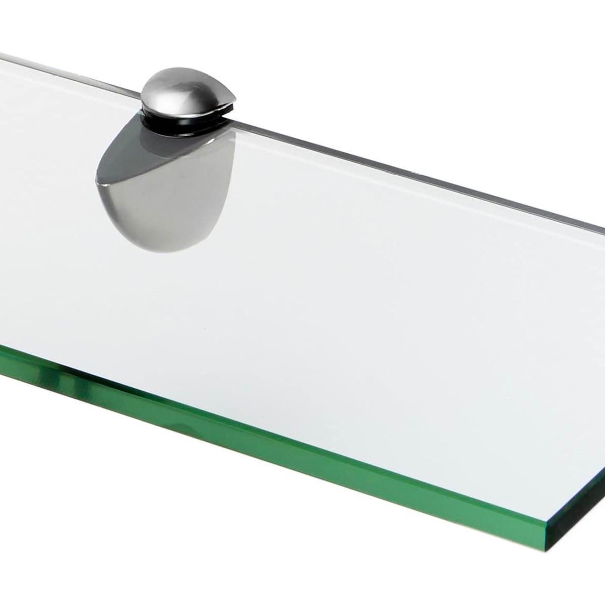 Latitude Run® Glass Accent Shelf with Adjustable Shelves