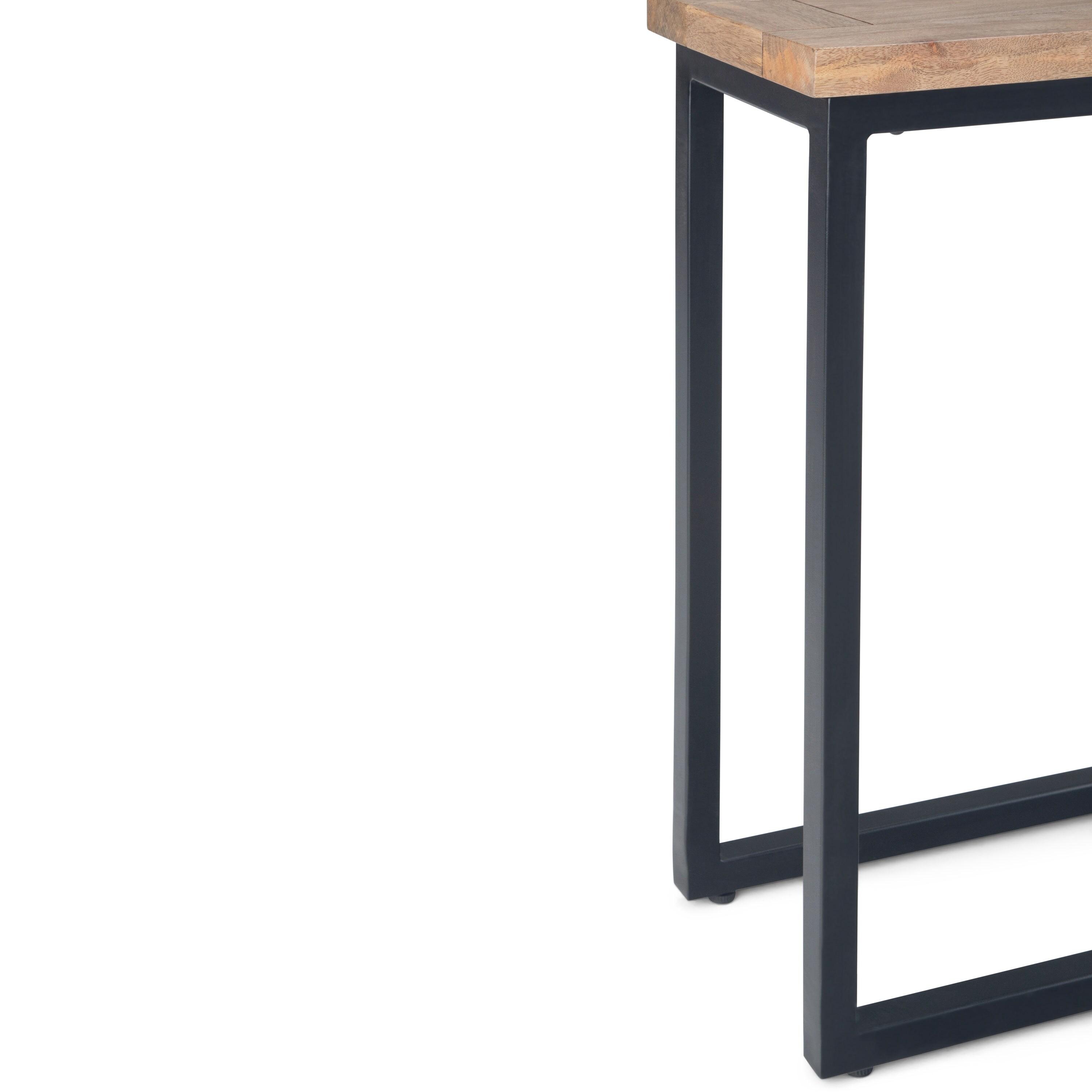 Simpli Home Skyler Solid Mango Wood C Side Table & Reviews | Wayfair