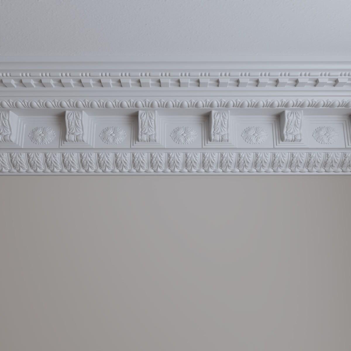 9 7/8"H x 9 3/4"P x 14"F x 94 1/2"L Granada Crown Moulding