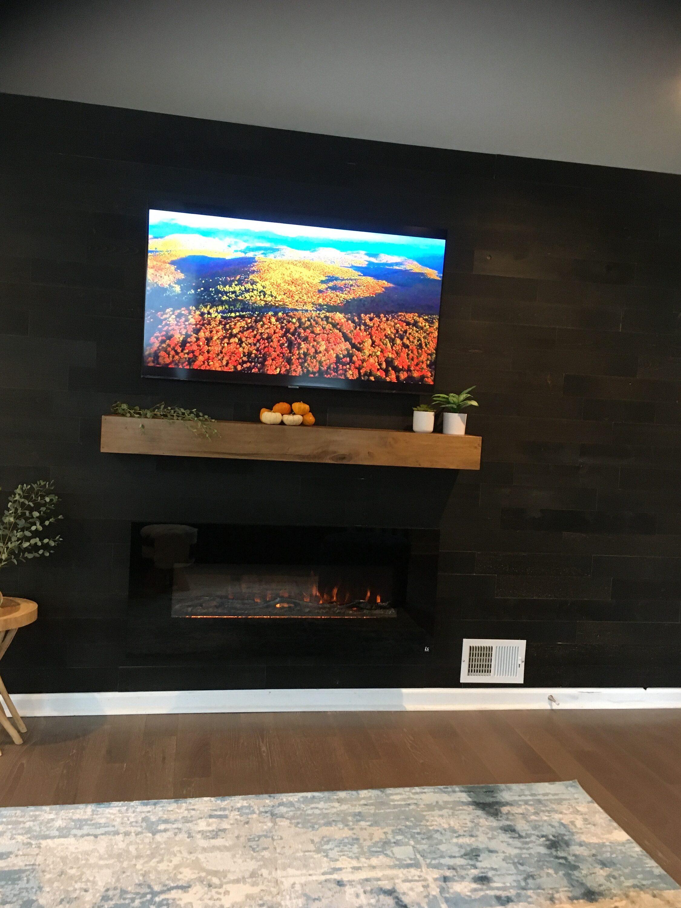 Black Ice Reclaimed Wood Peel & Stick Wall Planks