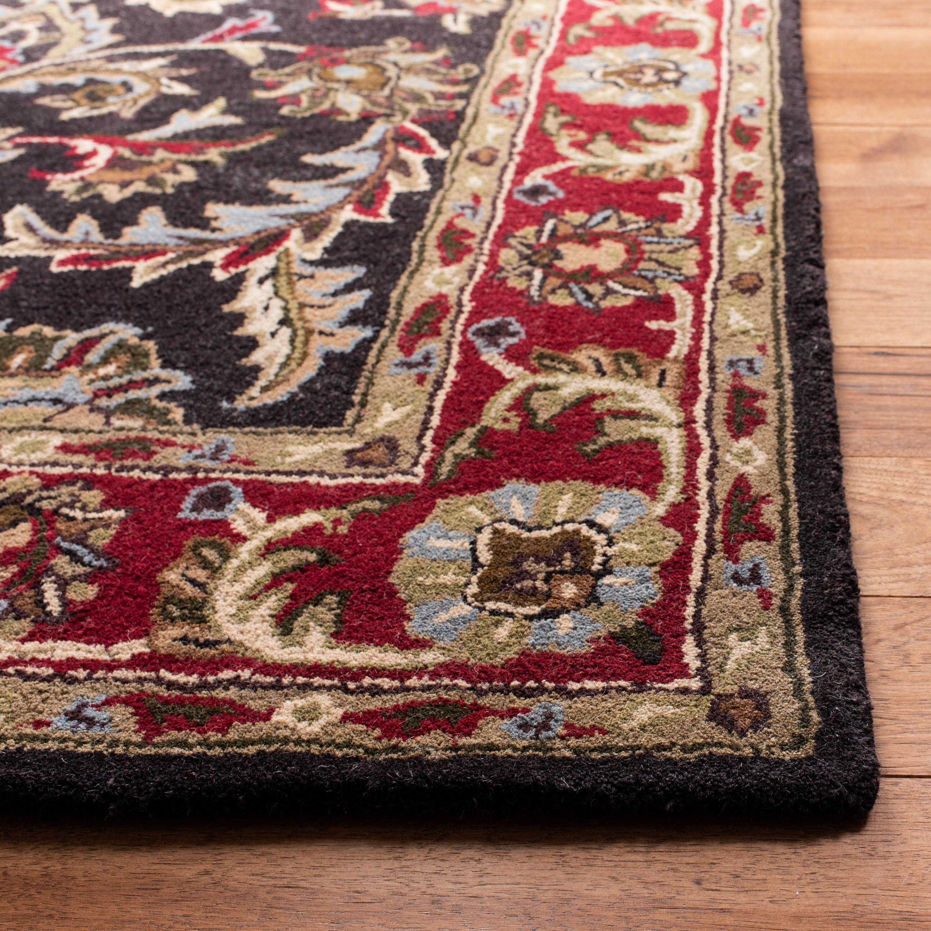 Heritage HG951 Hand Tufted Area Rug - Chocolate/Red - 3'x5' - Safavieh.