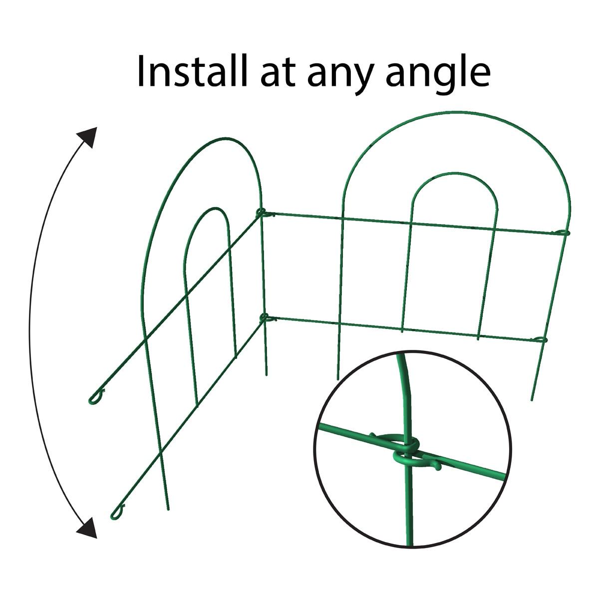Garden Zone 18'' H x 96'' W Metal Border Fencing