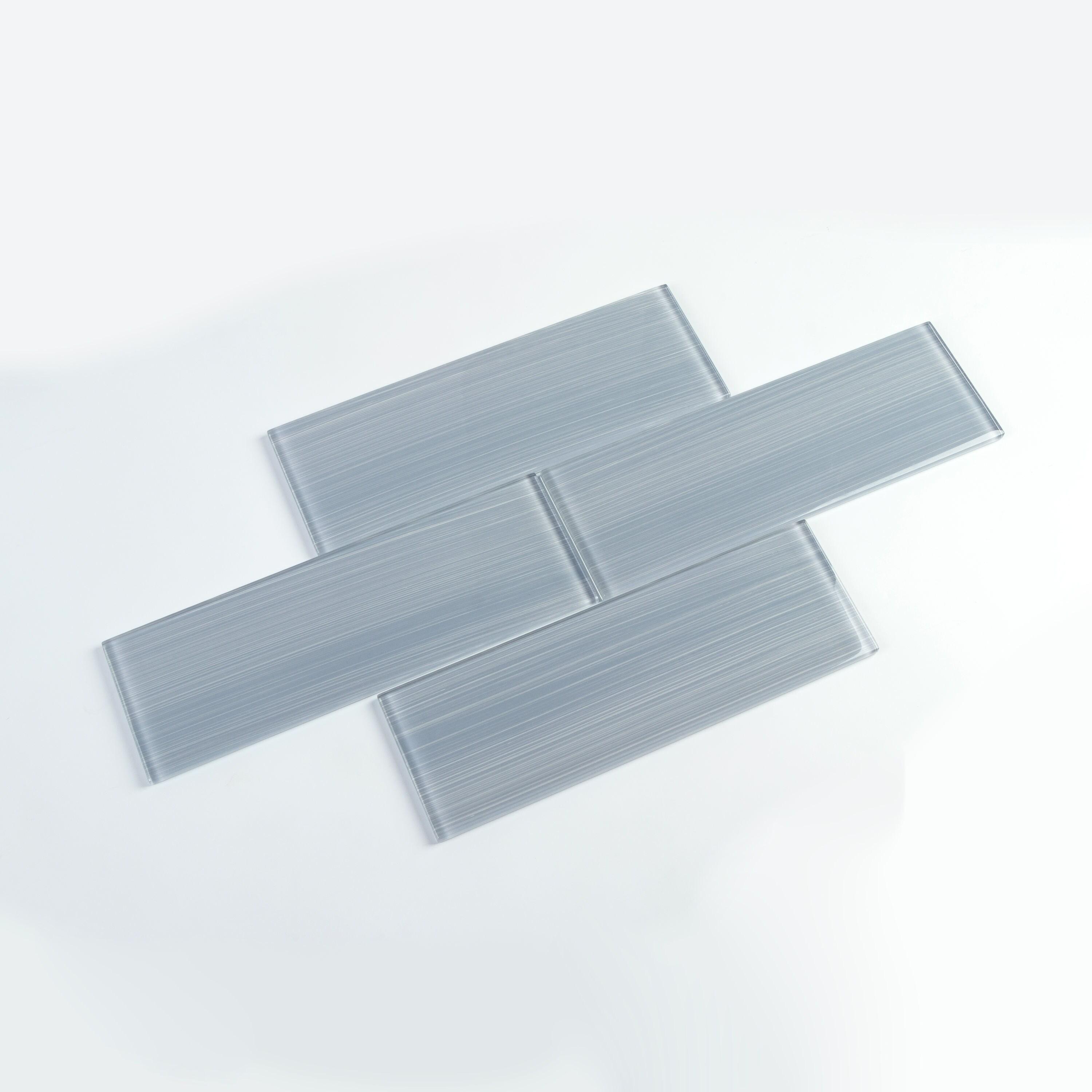 Premium Hand Painted 4" x 12" Straight Edge Glass Subway Tile