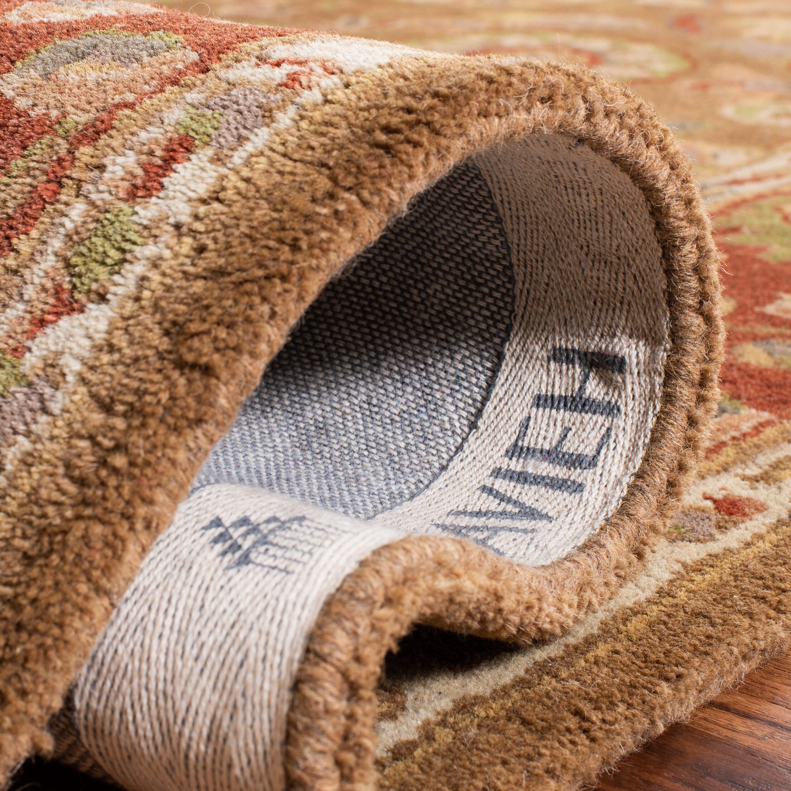 SAFAVIEH Heritage Collection Accent Rug - 2' x 3', Beige & Rust, Handmade Traditional Oriental Wool, Ideal for High Traffic Areas in Entryway, Living Room, Bedroom (HG963A)