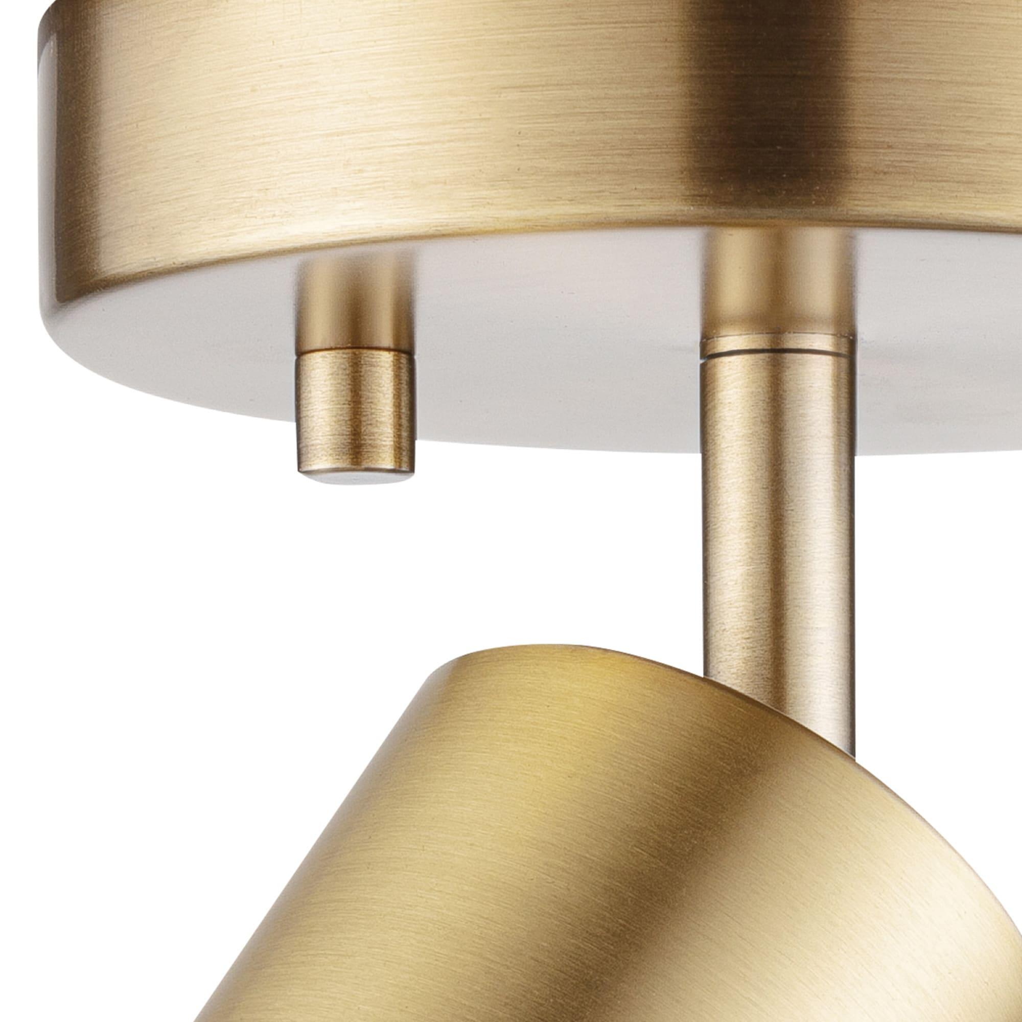 Globe Electric 59765 1-Light Track Lighting Spotlight - Matte Brass