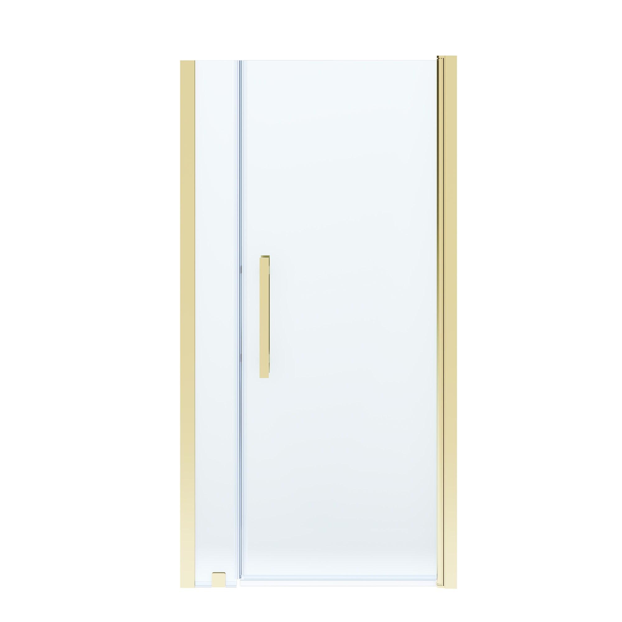 OVE Decors Pasadena 37 3/8 To 39 3/8 In. W X 72 In. H Alcove Frameless Pivot Shower Door In , 2025