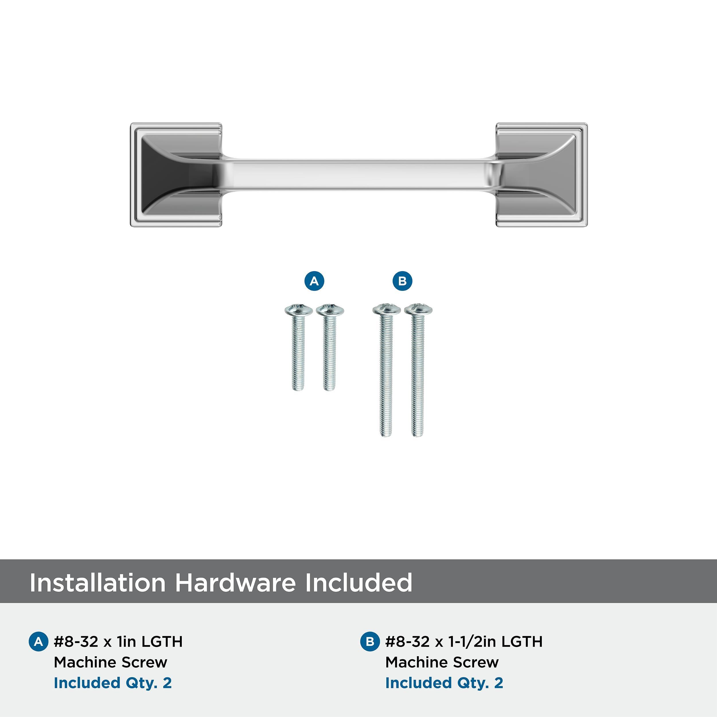 Amerock Exceed 3 inch (76mm) Center-to-Center Polished Chrome Cabinet Pull