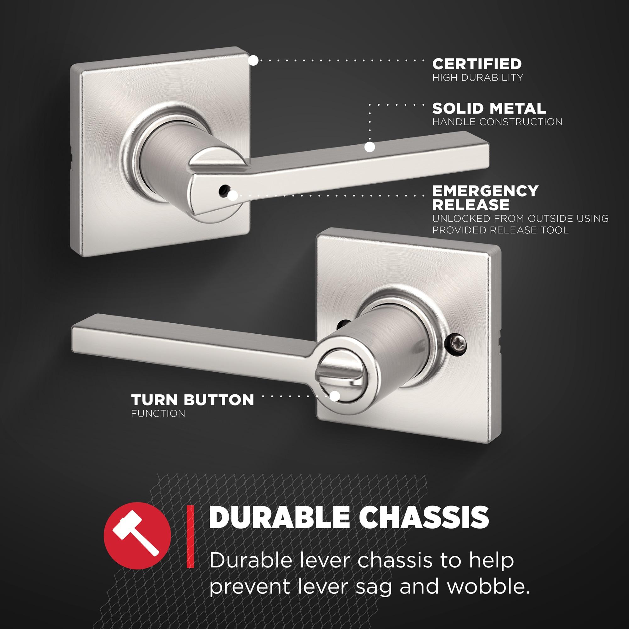 Casey Privacy Lever with Square Rose