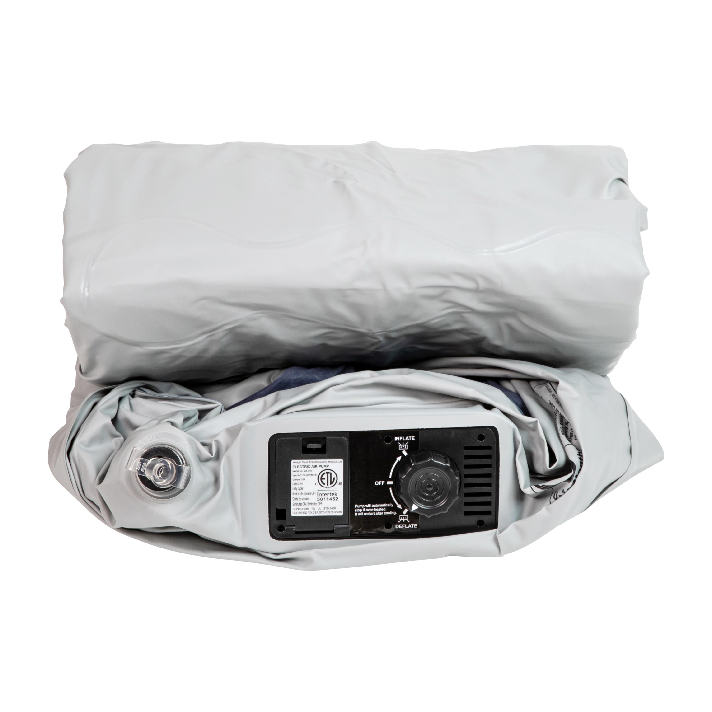 Flash Furniture 18 inch Air Mattress with ETL Certified Internal Electric Pump and Carrying Case - Twin