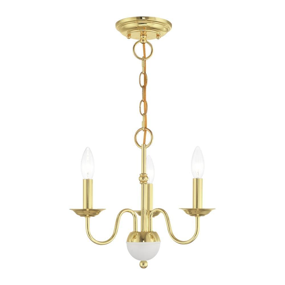 Livex Lighting Windsor 3 - Light Chandelier in  Polished Brass
