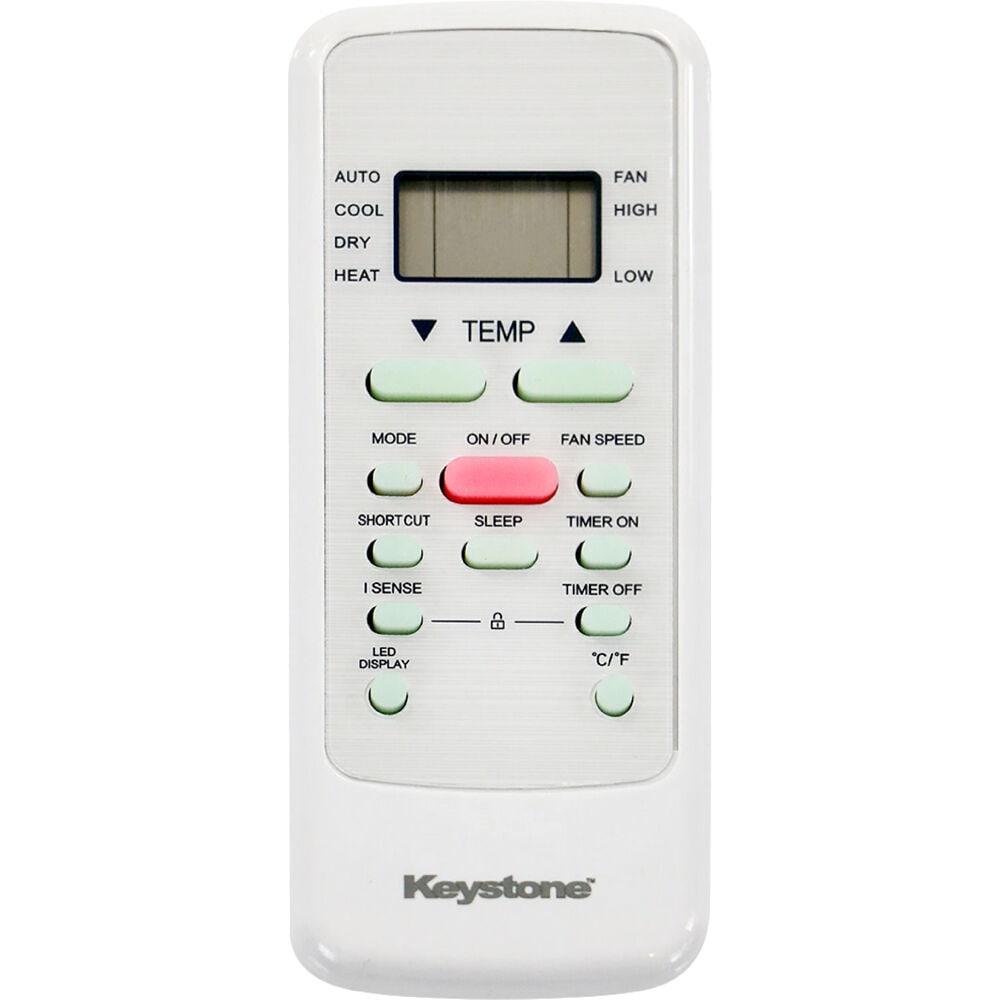 Keystone Keystone 10,000 BTU Wall Mounted Air Conditioner with Supplemental Heat and Dehumidifier Remote Control for Rooms up to 450 Sq.Ft., Quiet, High Efficiency AC