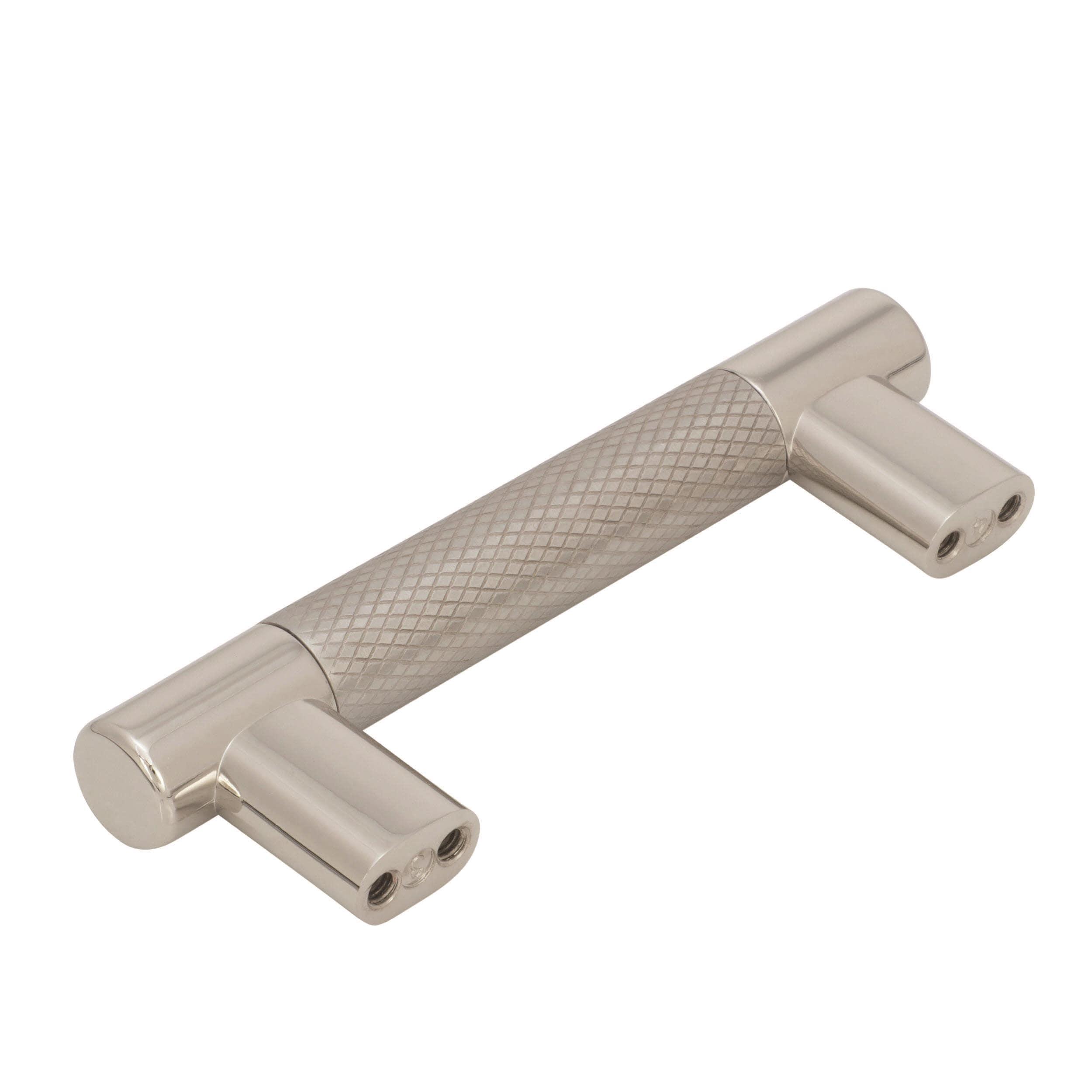 Amerock Esquire 3 inch or 3-3/4 inch (76mm or 96mm) Center-to-Center Polished Nickel/Stainless Steel Cabinet Pull