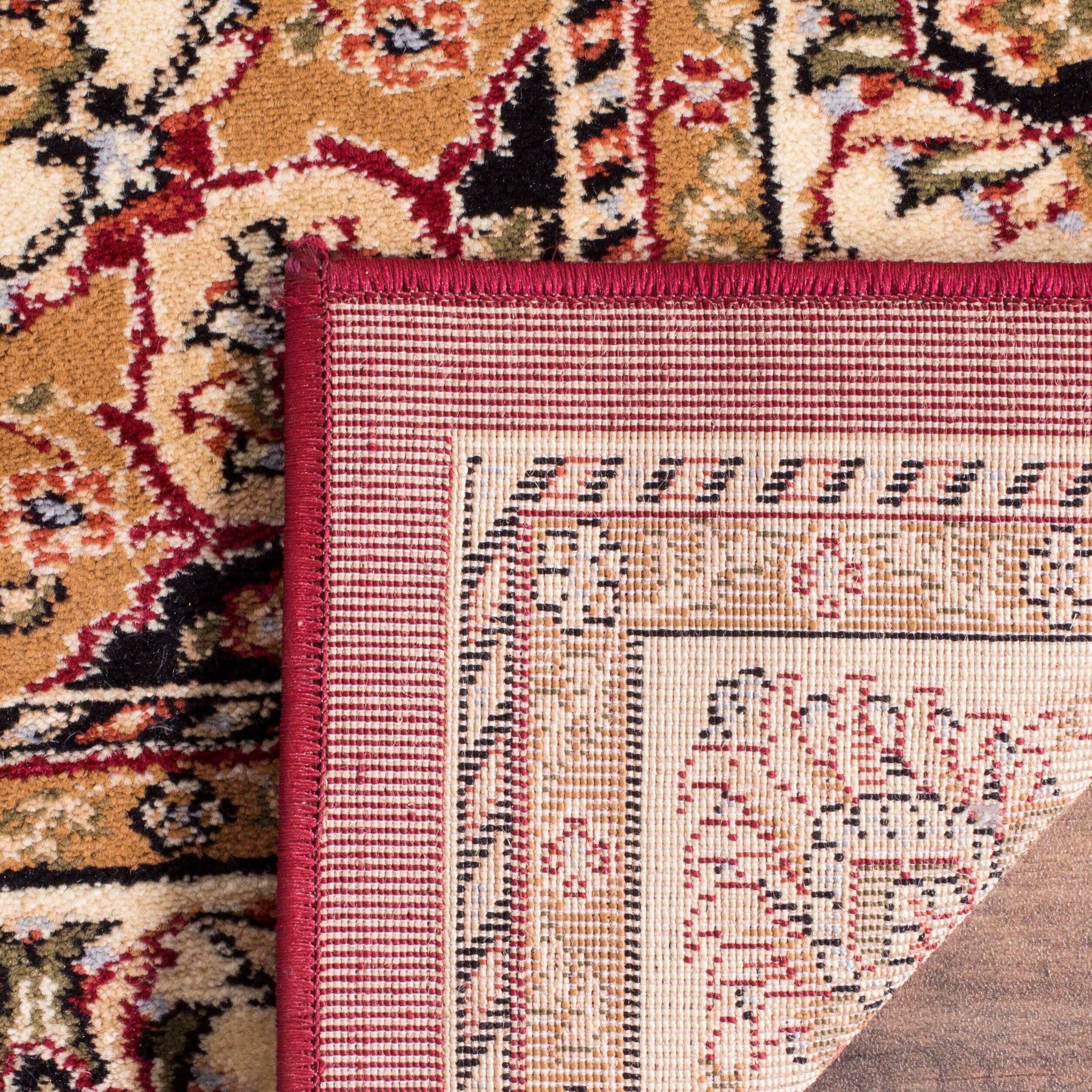 Lyndhurst LNH329 Power Loomed Area Rug - Red/Ivory - 5'3"x7'6" - Safavieh