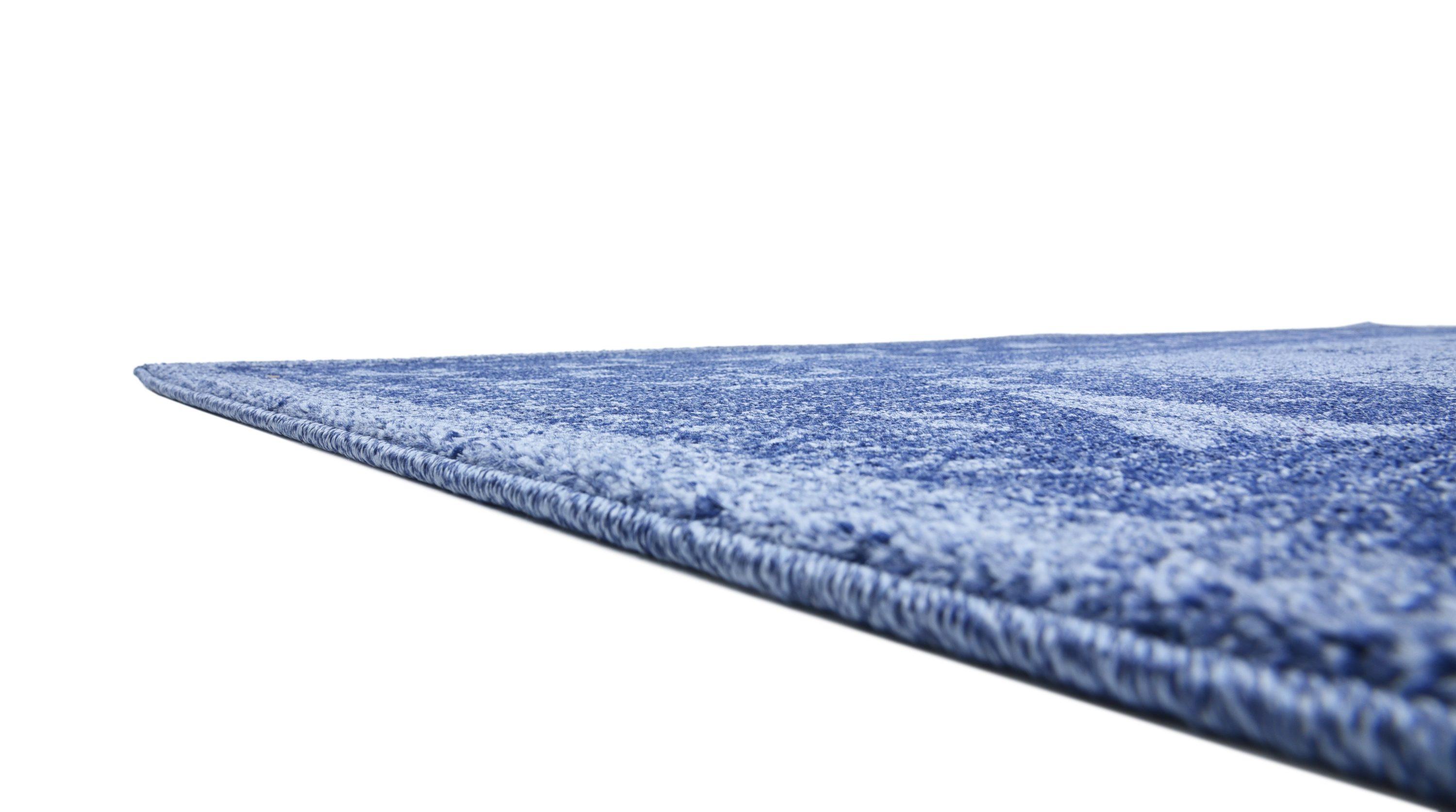 Unique Loom La Jolla Collection Area Rug - Floral (8' Square Blue/Navy Blue)