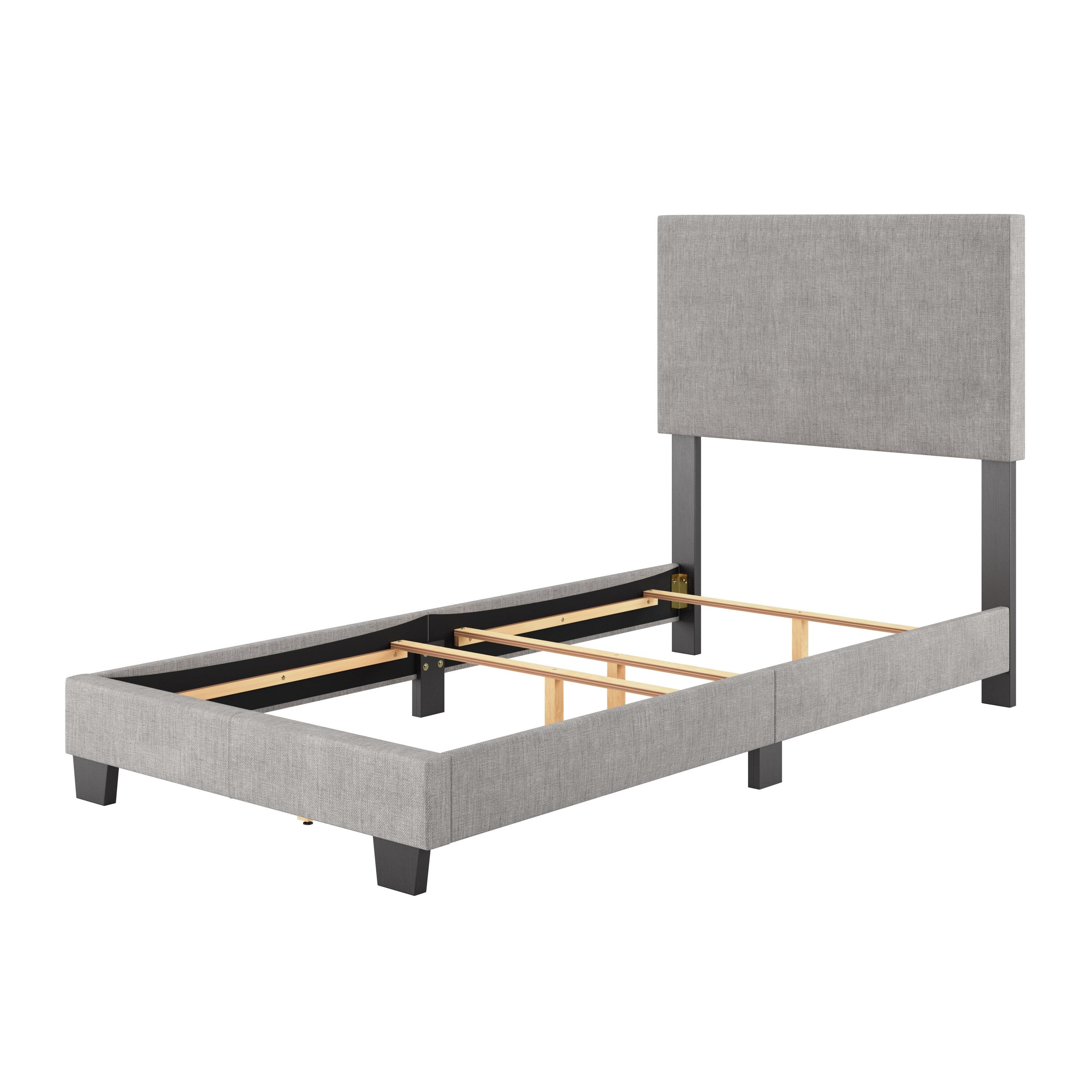 Twin Celeste Modern Upholstered Bed Light Gray - CorLiving