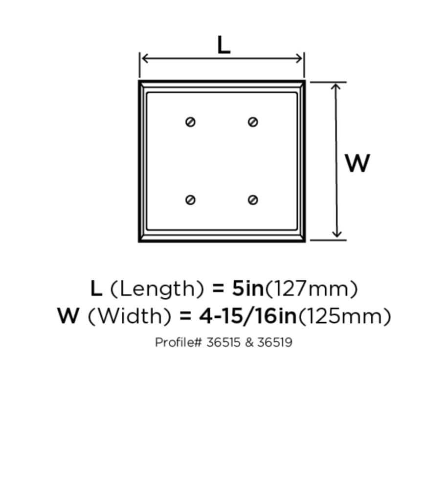 Amerock Mulholland 2 Rocker Black Bronze Wall Plate