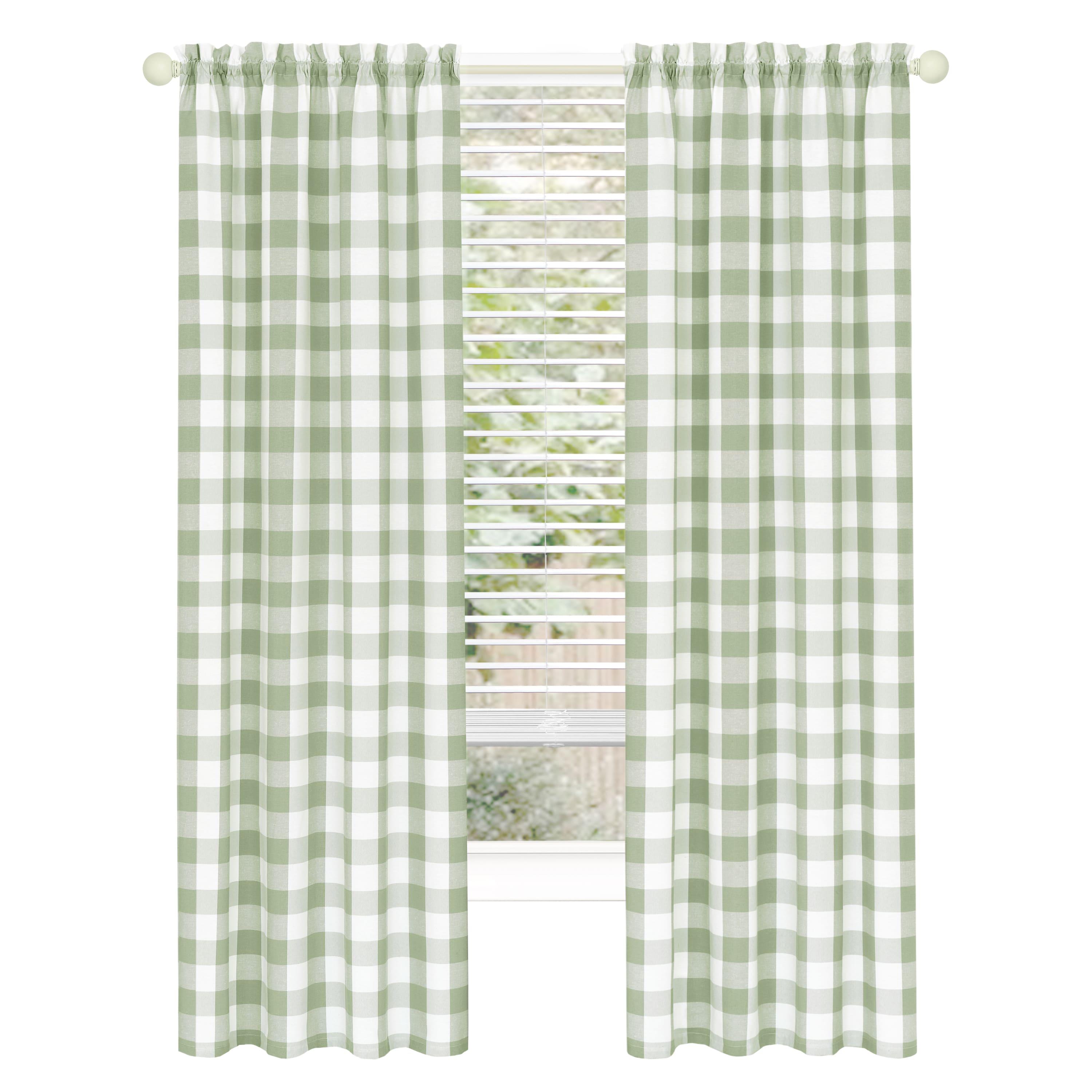 42 x 84 in. Hunter Rod Pocket Window Curtain Panel, Green