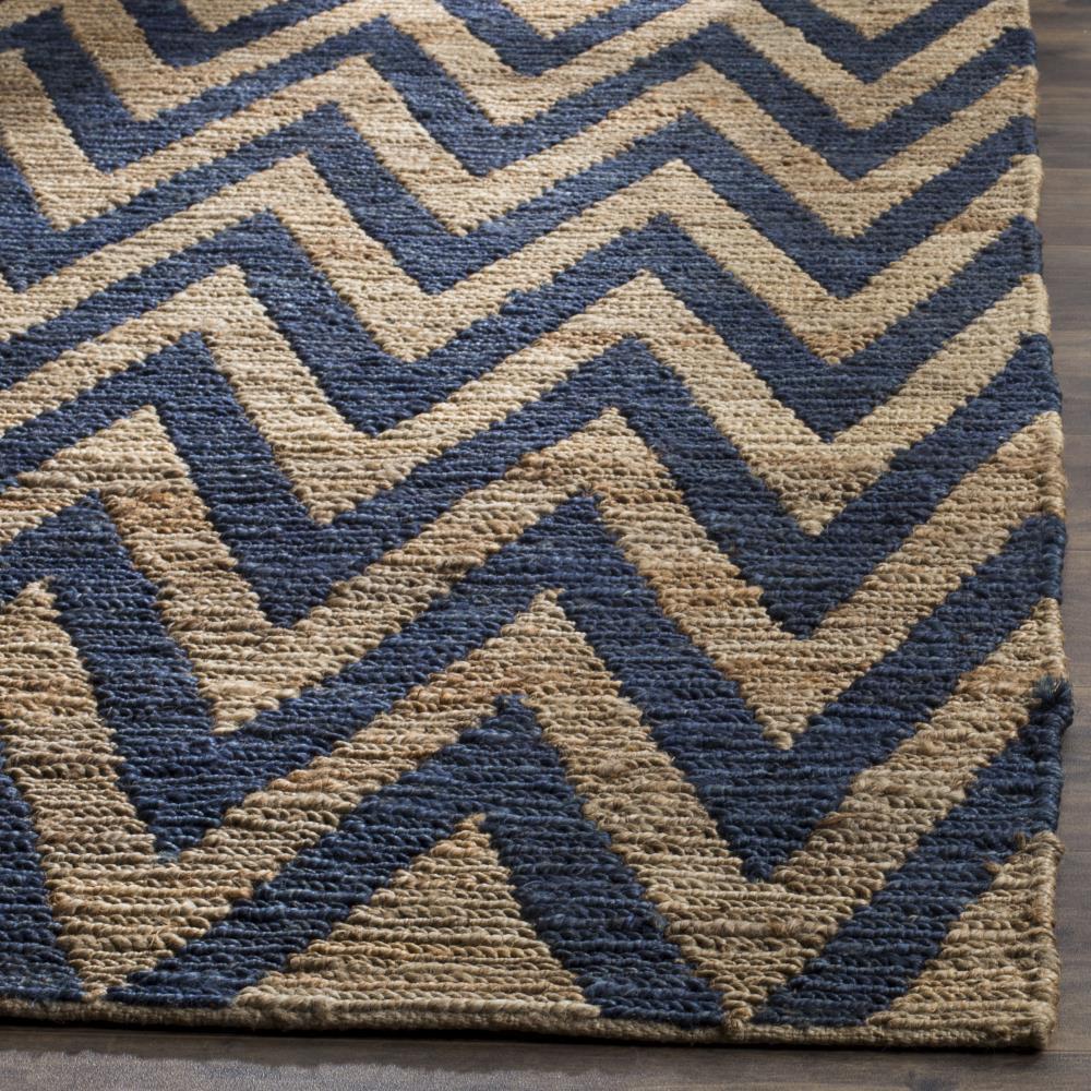 Organica ORG515 Hand Knotted Area Rug - Blue/Natural - 5'x8' - Safavieh.