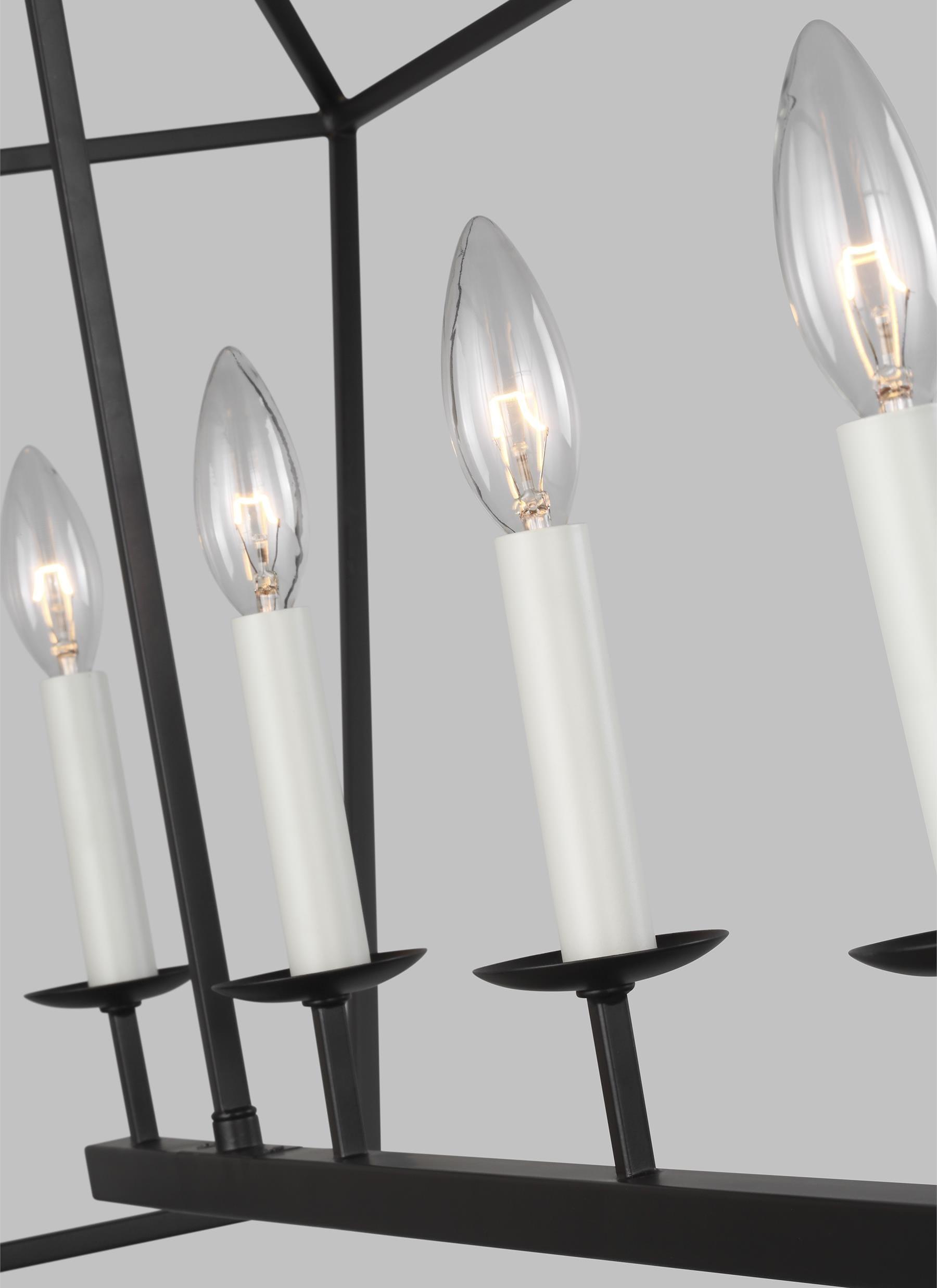 Gala Linear Chandelier - Black / 50"L