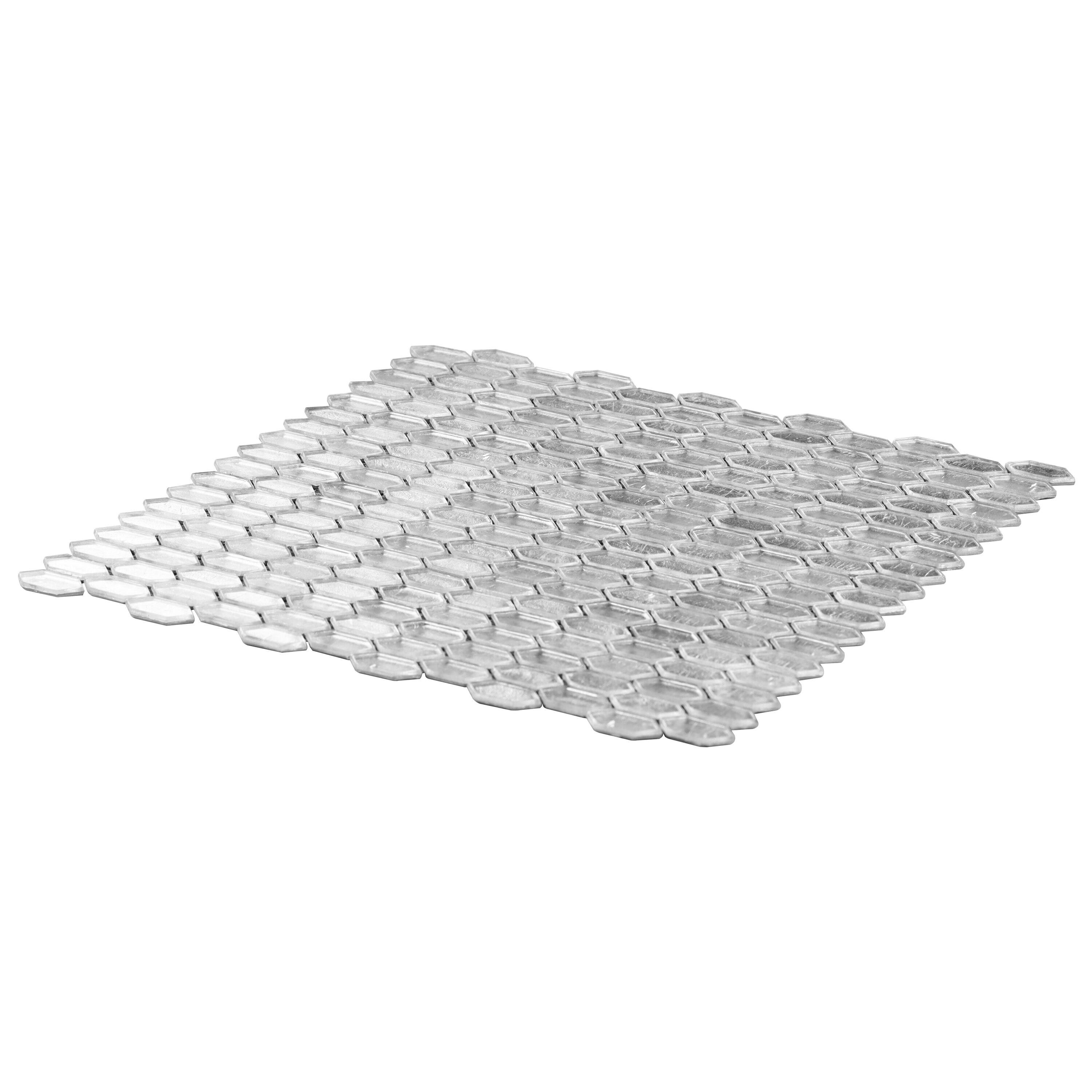 Whisper 11.61" x 11.73" Polished Mini Picket Glass Mosaic Wall Tile (0.94 Sq. Ft. / each)