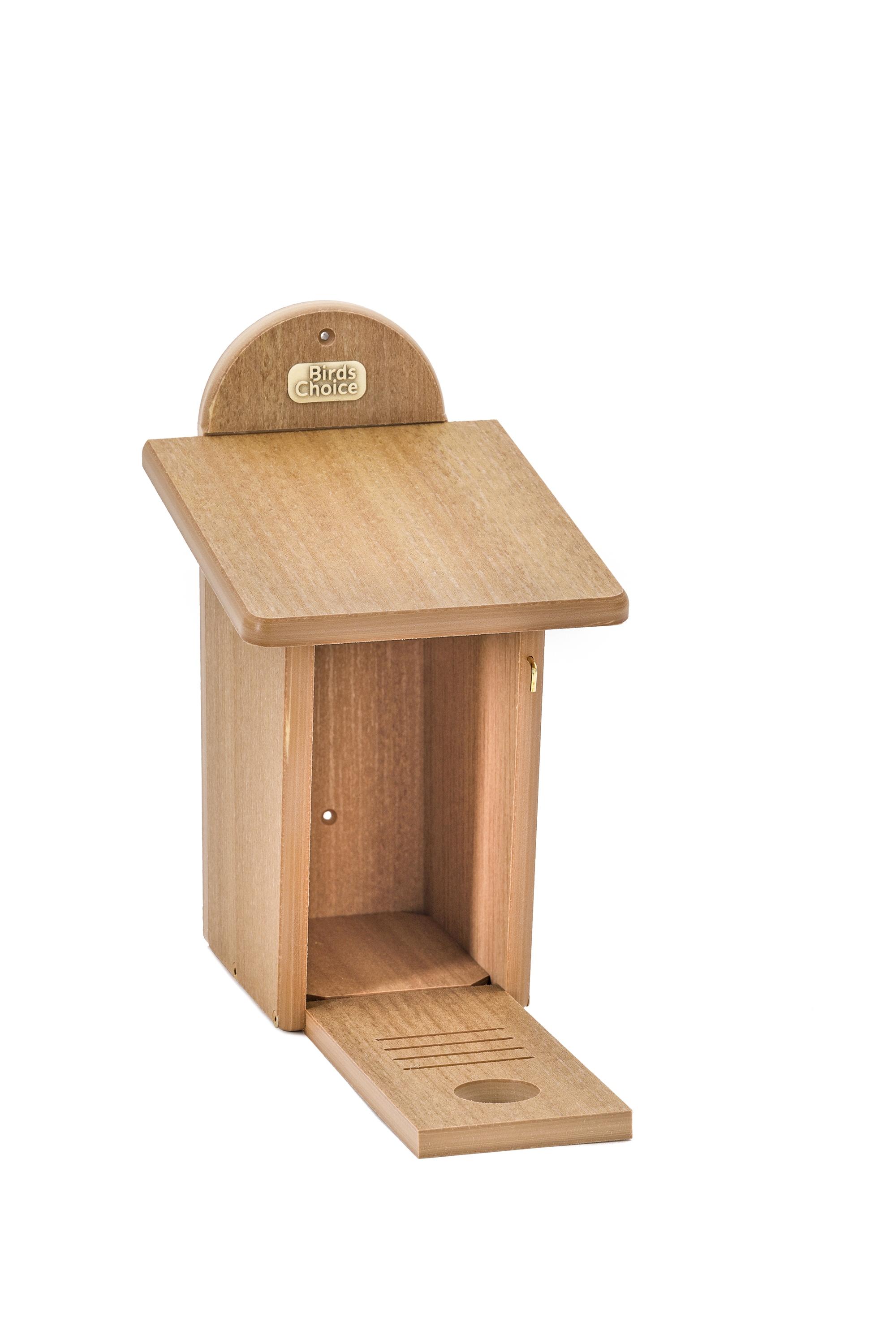 Natural Teak Recycled Plastic Bluebird House, 12.5"