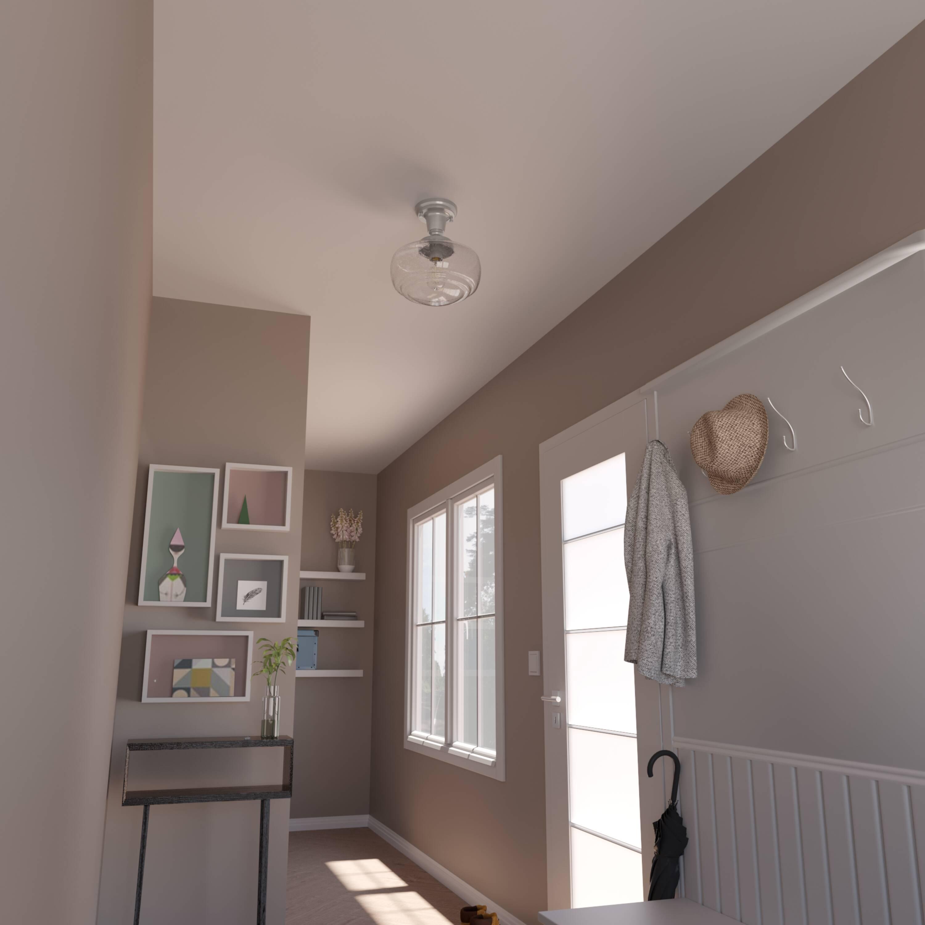 Saddle Creek 1 - Light Single Schoolhouse Pendant with Glass
