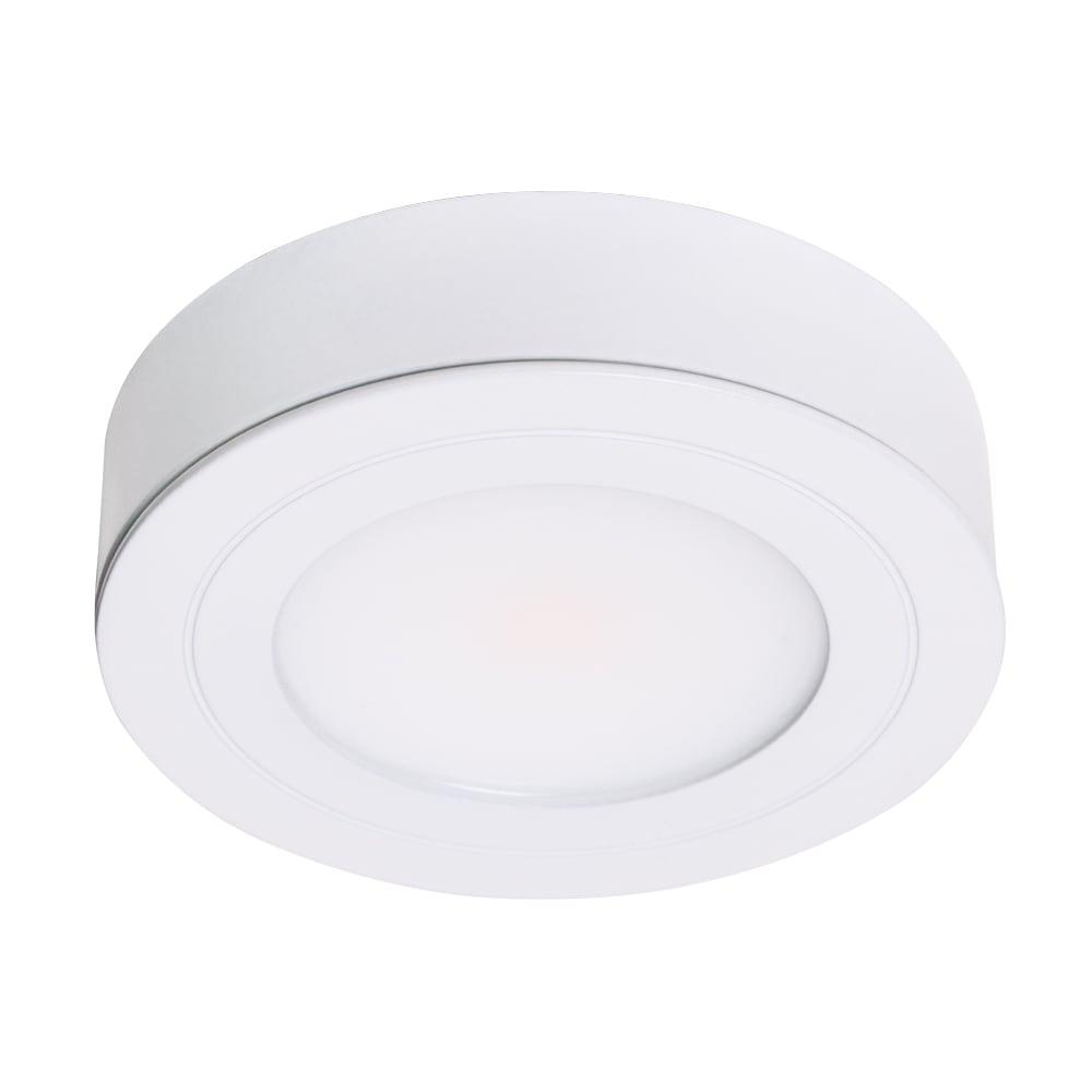 Armacost Lighting PureVue 233412 Dimmable LED Puck Light - Soft Bright White, White Finish