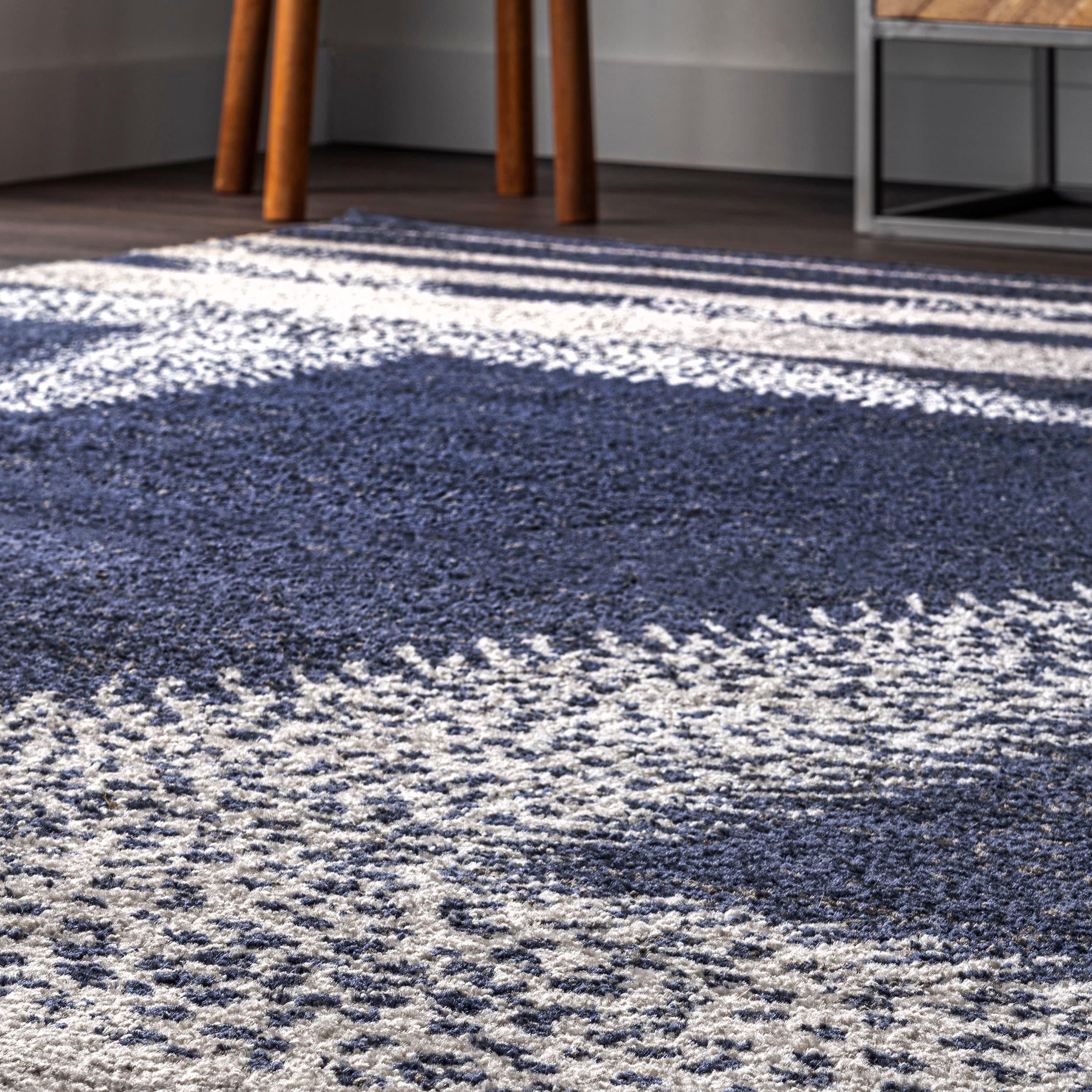 Nuloom Starfish Animal Print 5x8 Indoor Area Rug for Living Room Bedroom Dining Room Kitchen, Blue/Grey