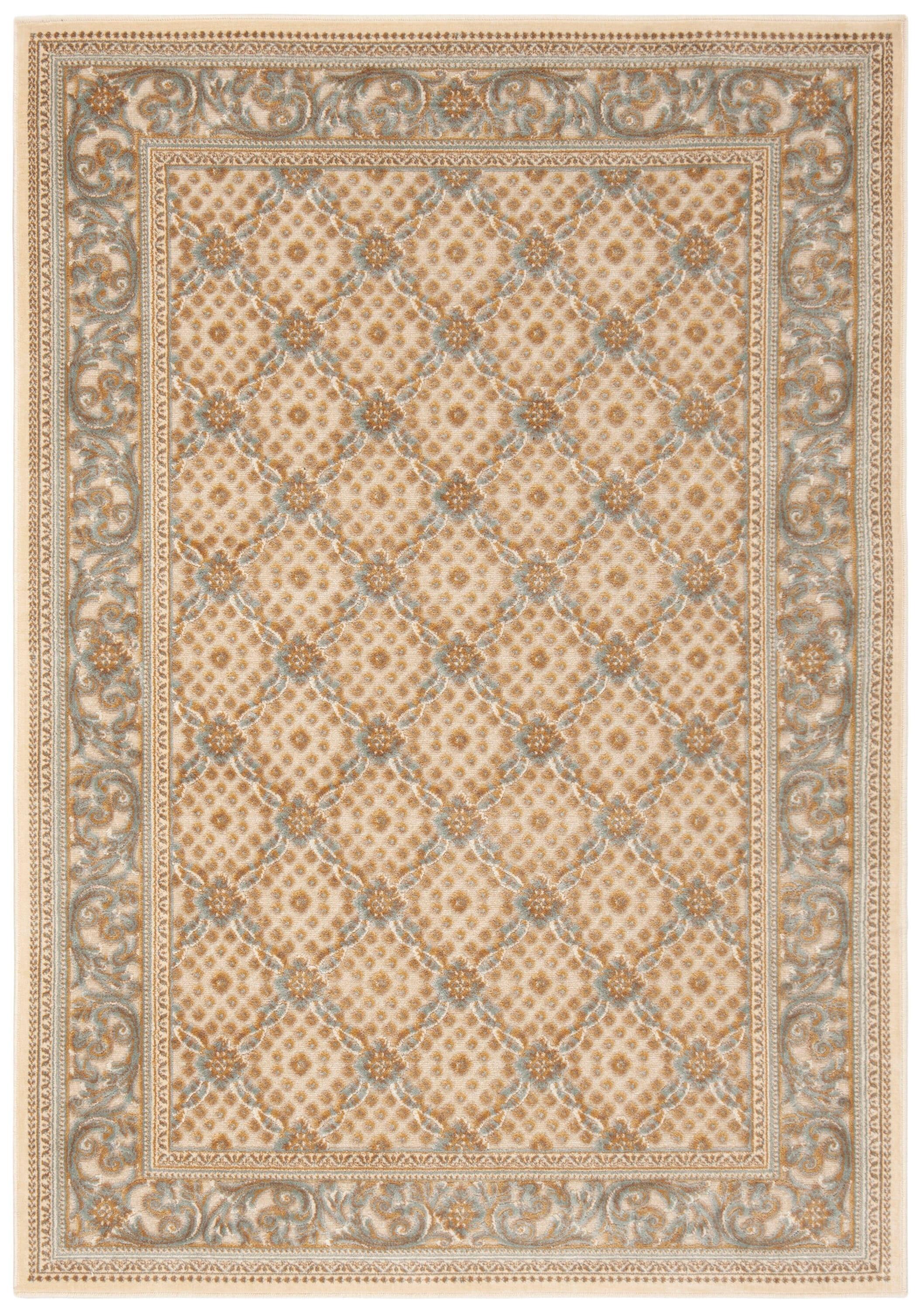 SAFAVIEH Paradise Jonette Geometric Floral Area Rug, Cream, 3'3" x 4'7"